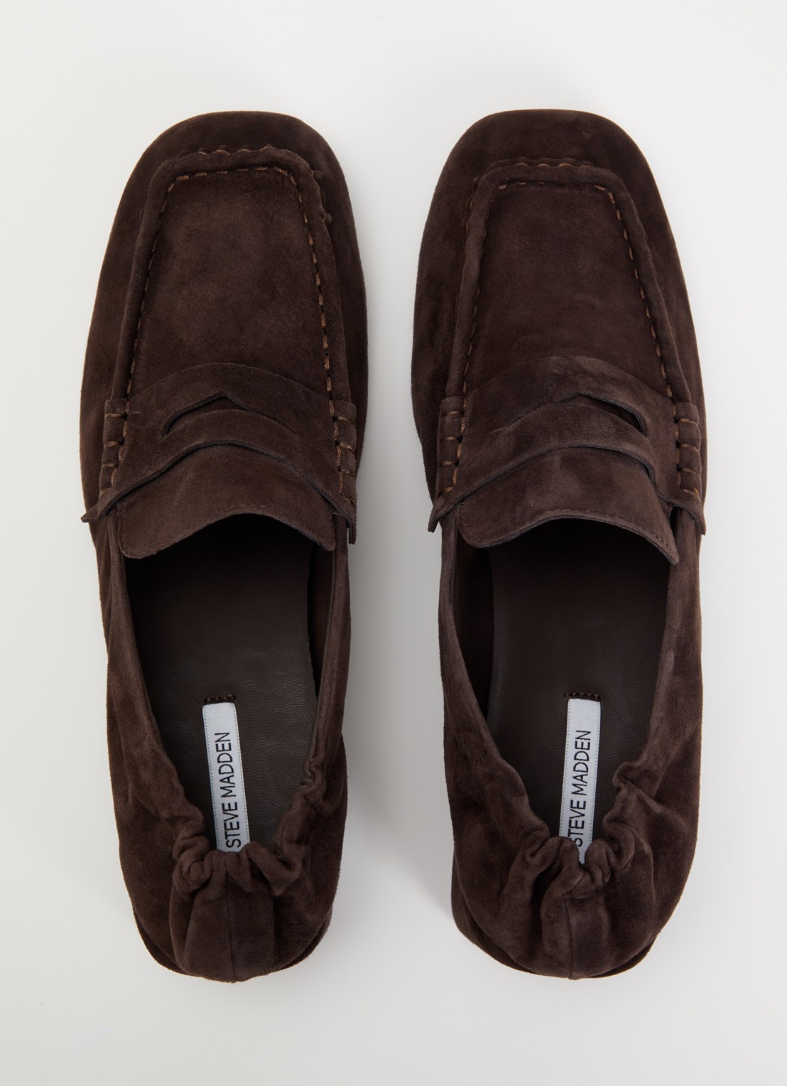 Steve Madden Estee pump van suède - detail 4 donkerbruin