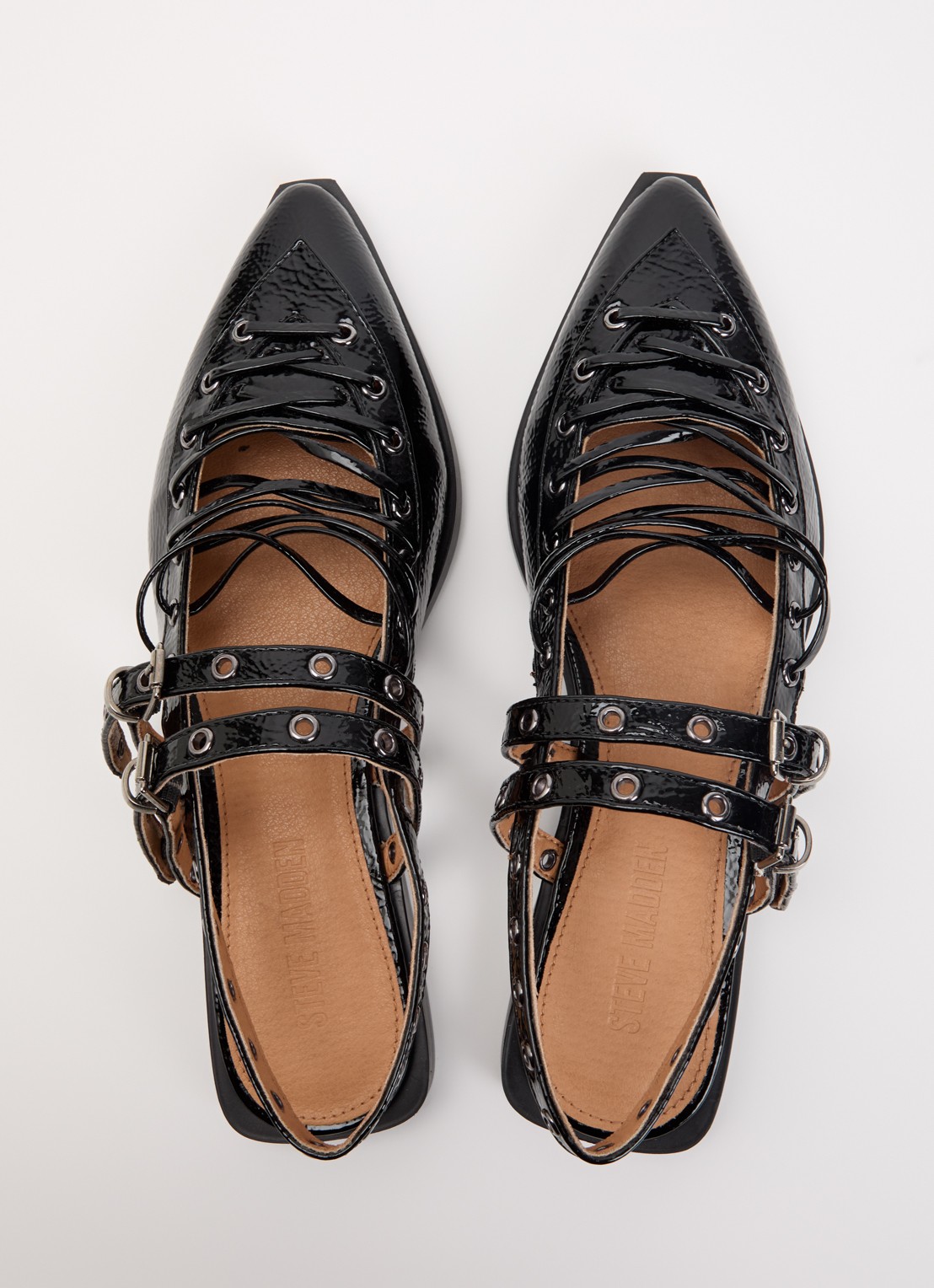 Steve Madden Galanti slingback met lakfinish - detail 2 zwart