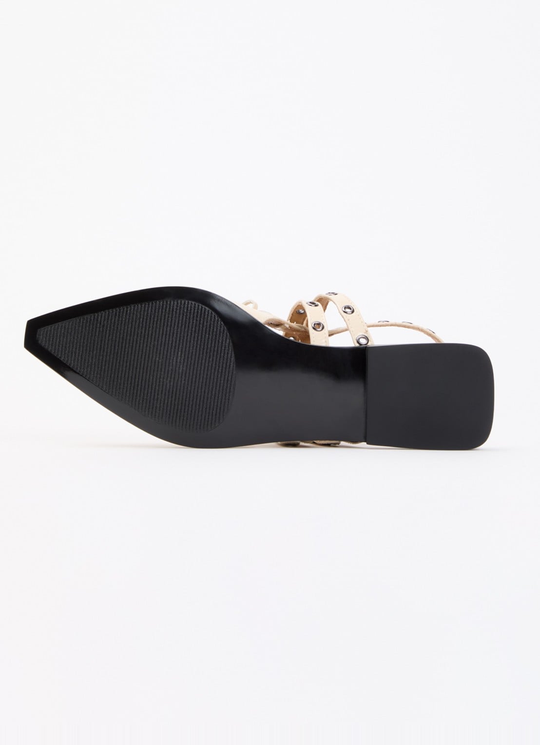 Steve Madden Galanti slingback van leer met lakfinish - detail 3 beige