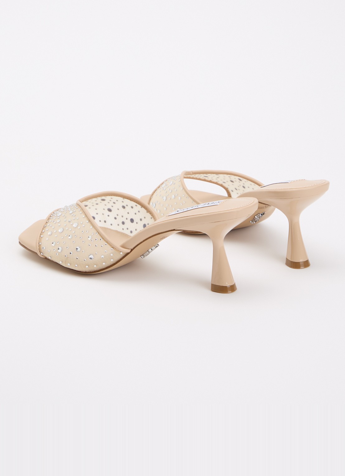 Steve Madden Ivie-mr muiltje met strass - achterkant beige