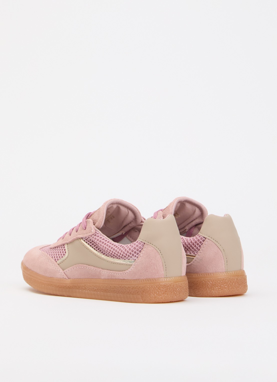 Steve Madden Jesma sneaker van suède - achterkant 3 roze