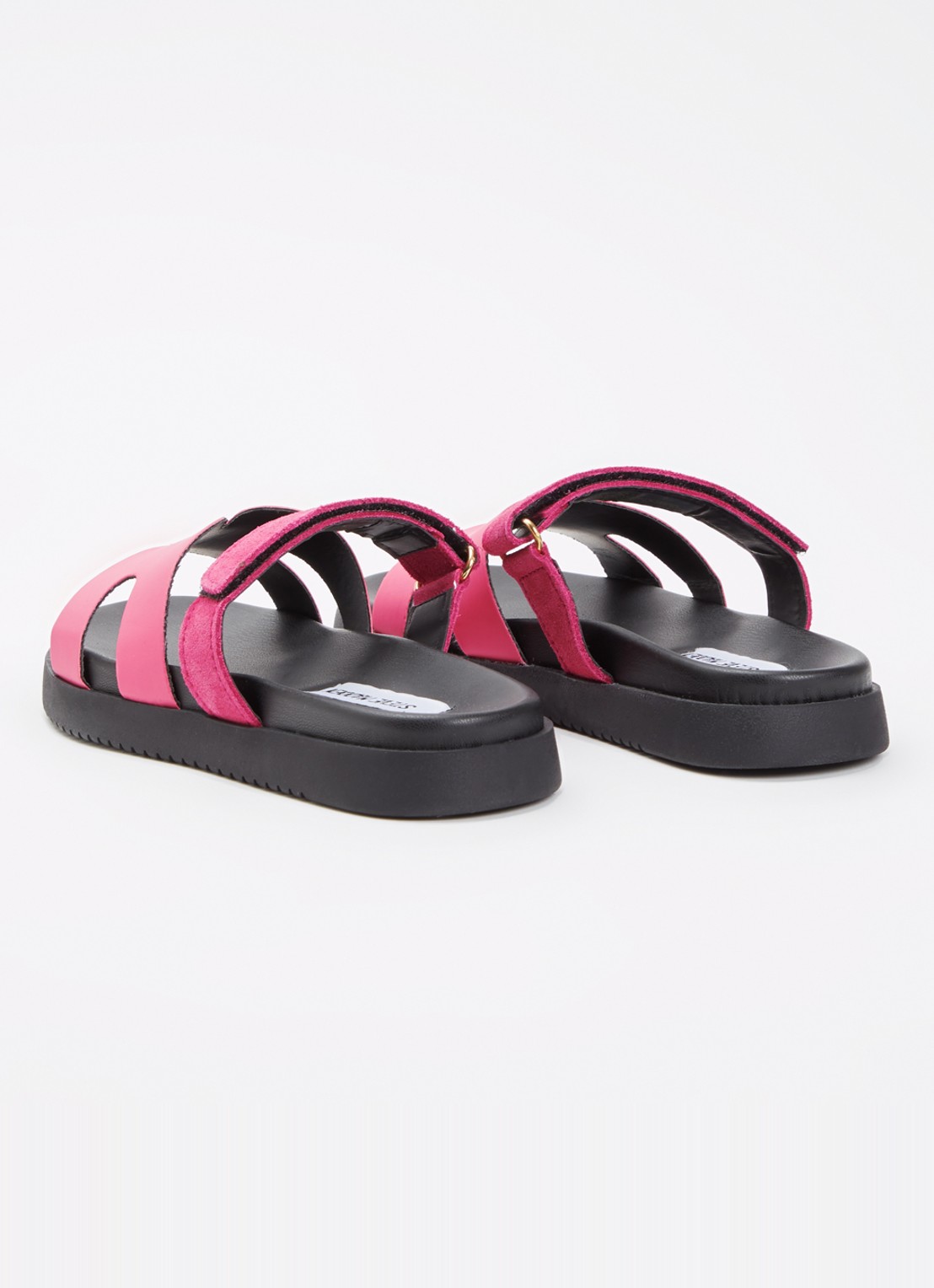Steve Madden Jmissile sandaal met suède details - achterkant 2 roze