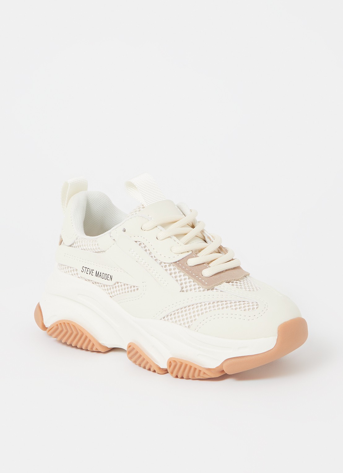 Steve Madden JPossession sneaker met mesh details - voorkant ivoor