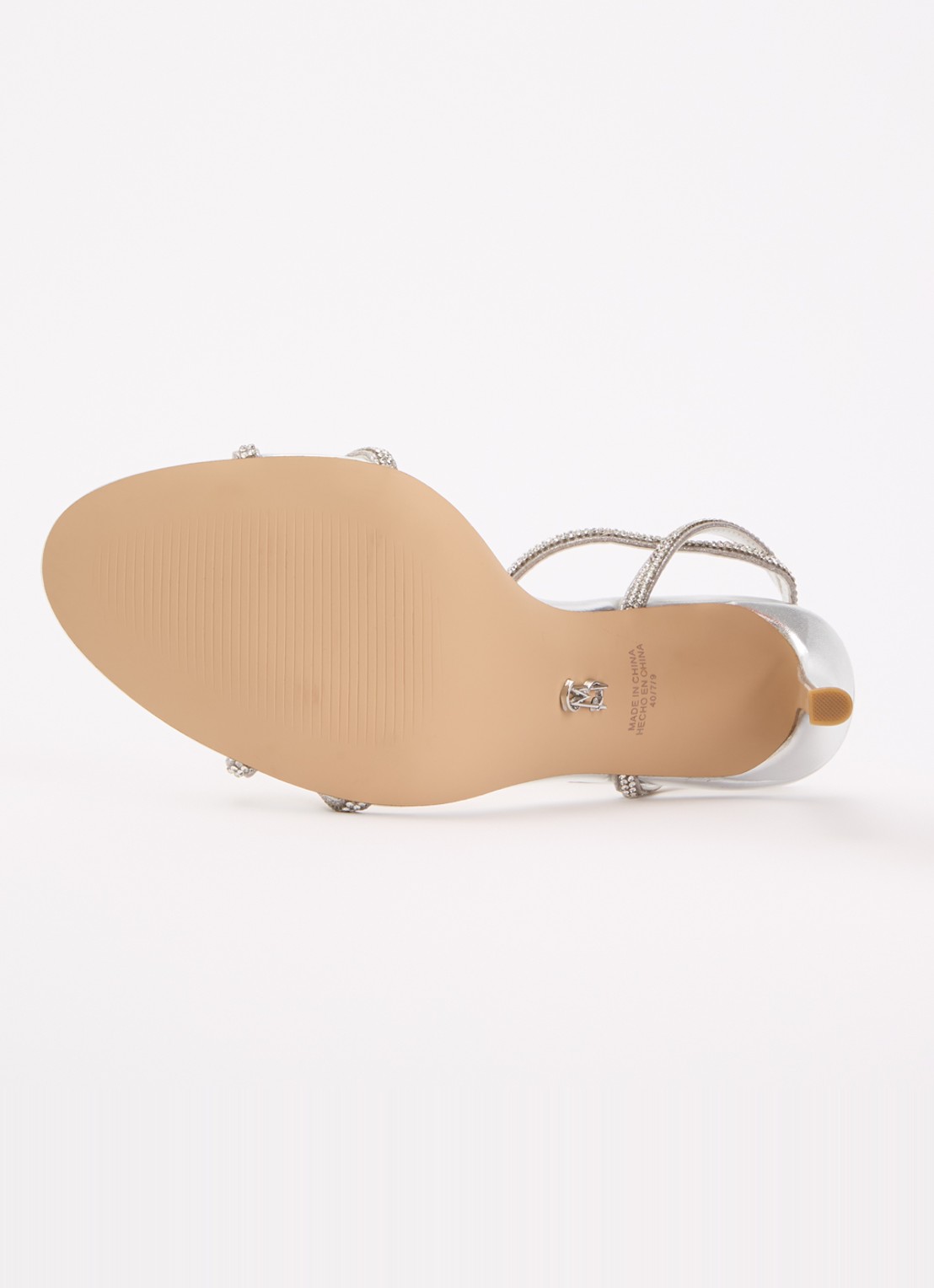 Steve Madden Jypsey-cnr sandalette met strass - detail 5 zilver
