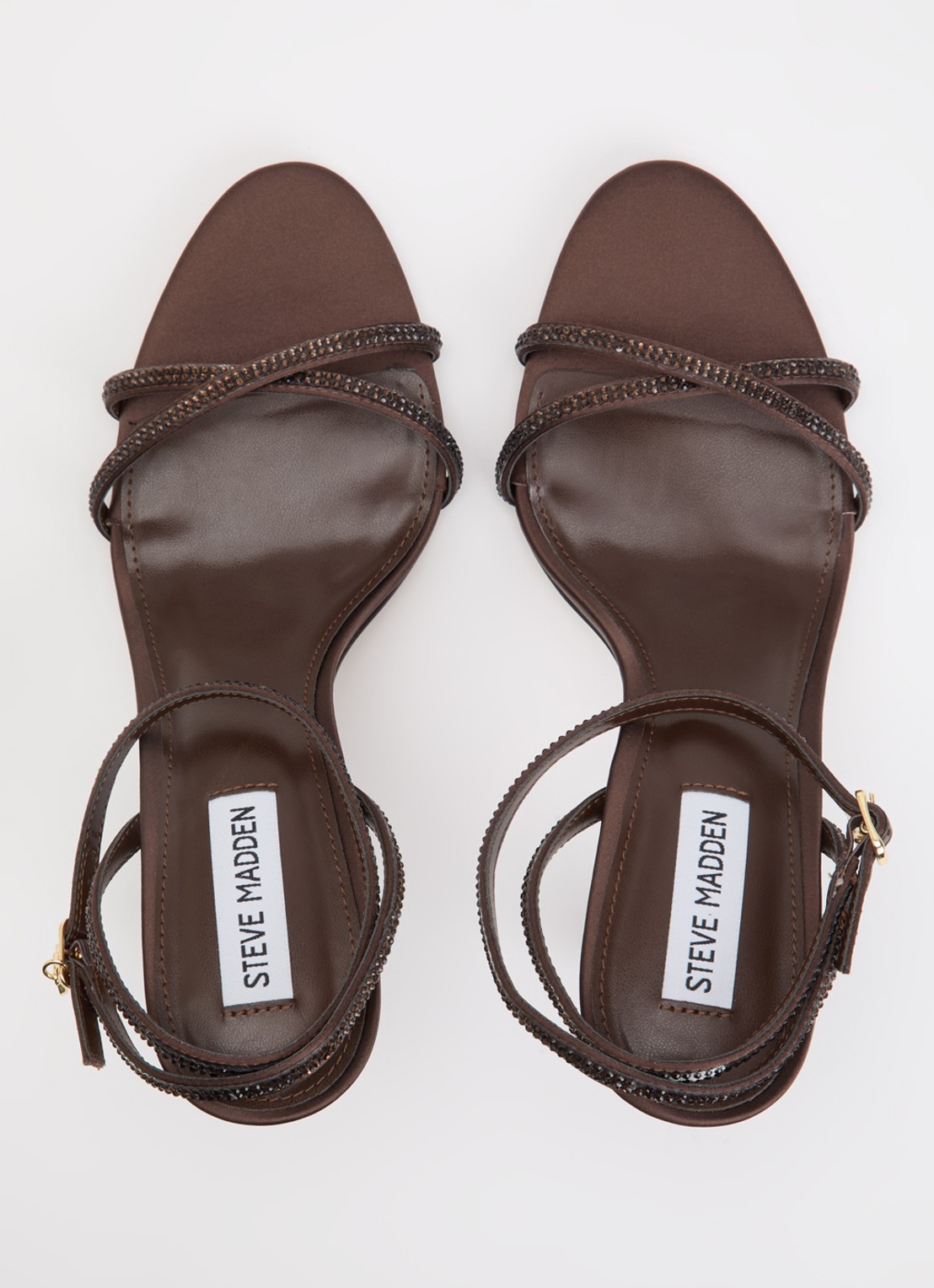 Steve Madden Jypsey sandalette met strass - detail 3 donkerbruin