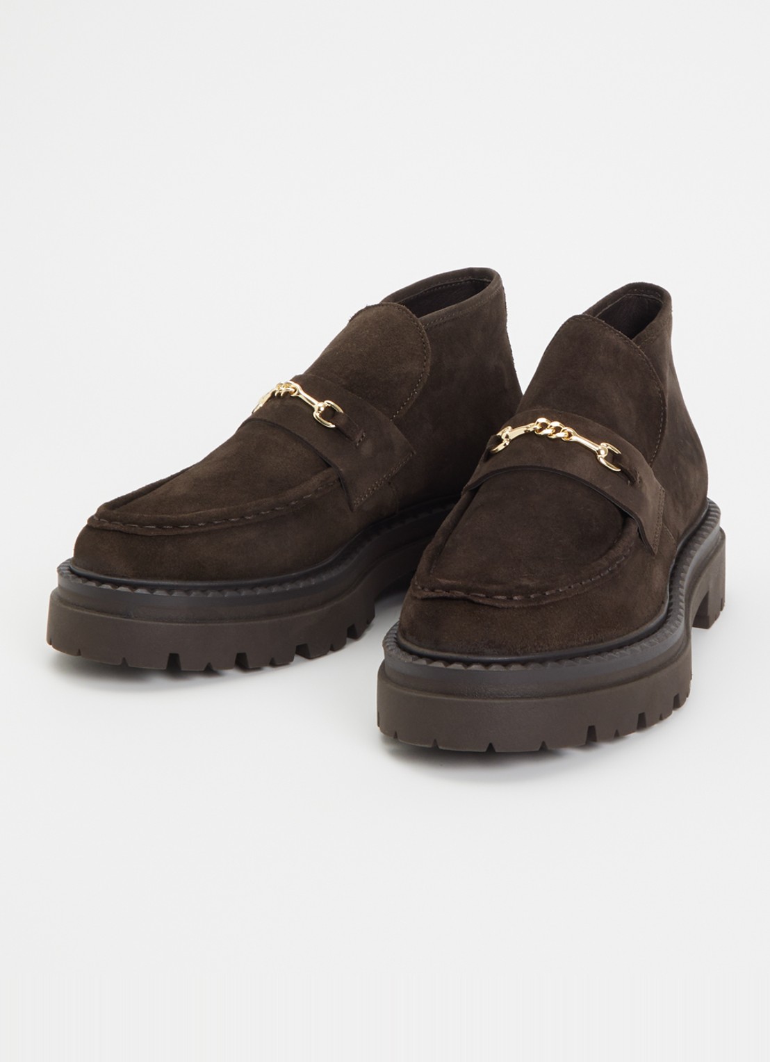 Steve Madden Karima enkellaarsje van suède - detail 2 donkerbruin