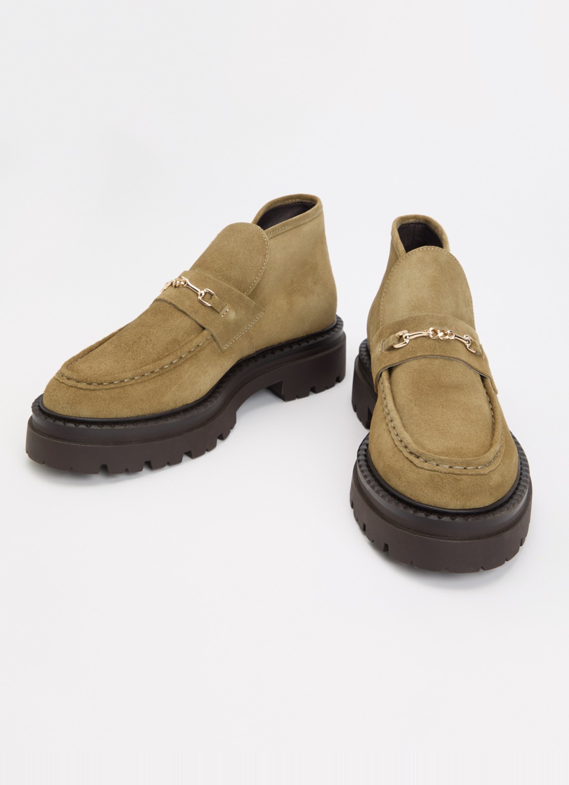 Steve Madden Karima enkellaarsje van suède - detail 3 mosgroen