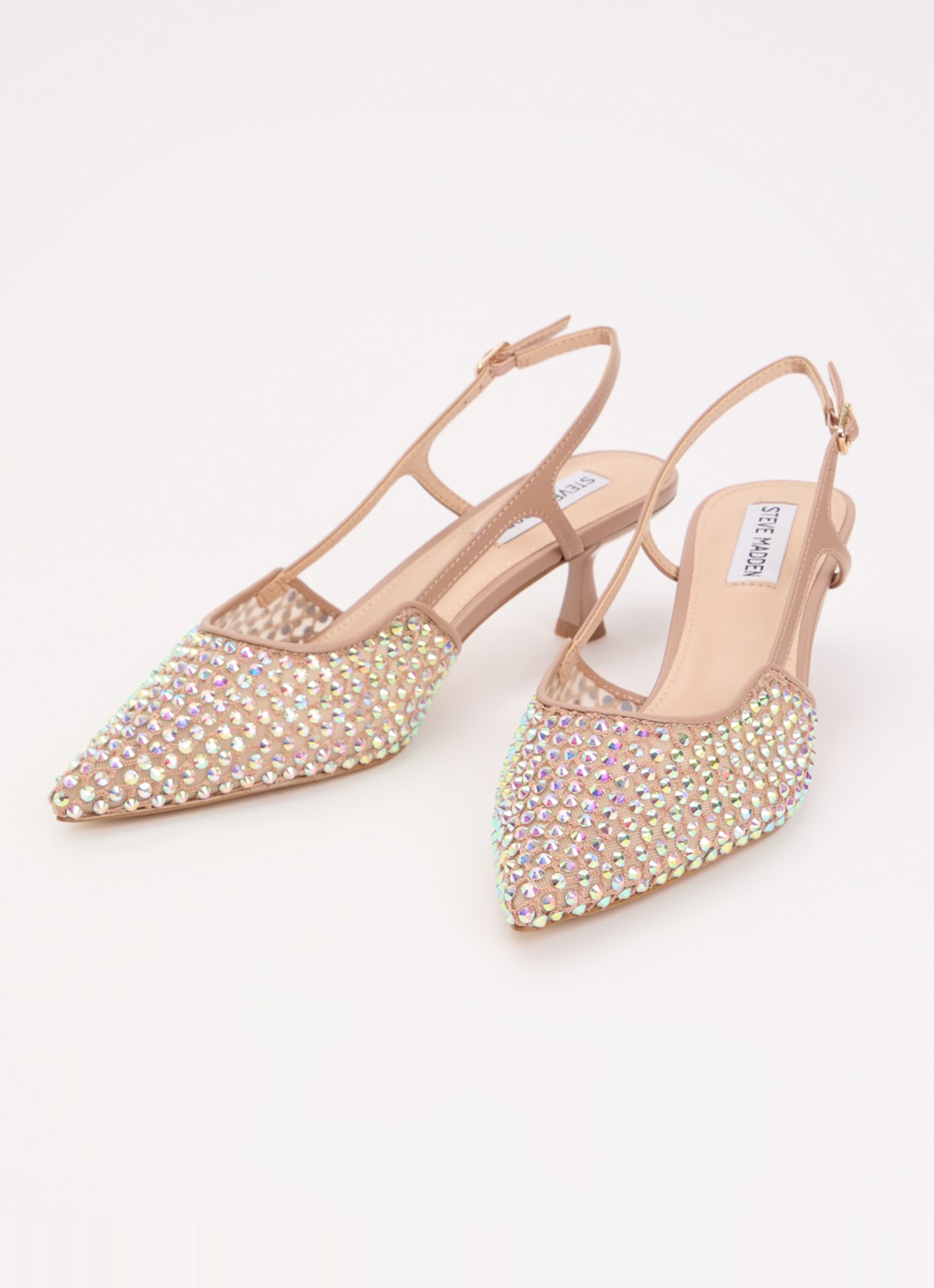 Steve Madden Legaci slingback met strass - detail 3 oudroze