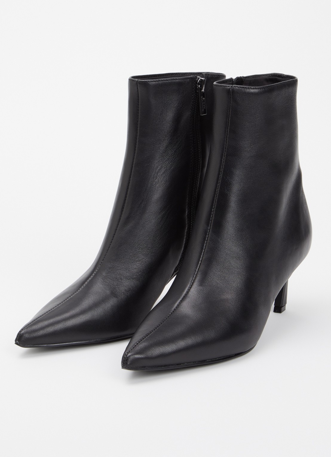 Steve Madden Lulah enkellaarsje van leer - detail zwart