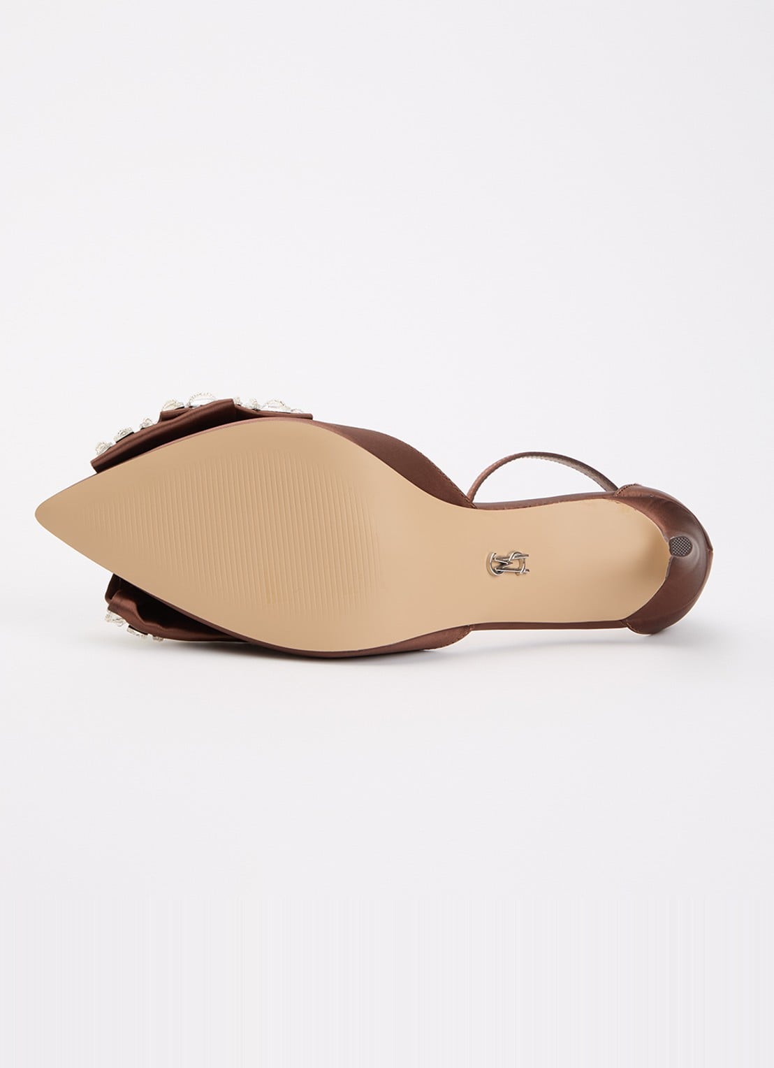 Steve Madden Lumma sandalette met strass en strik detail - detail 4 bruin