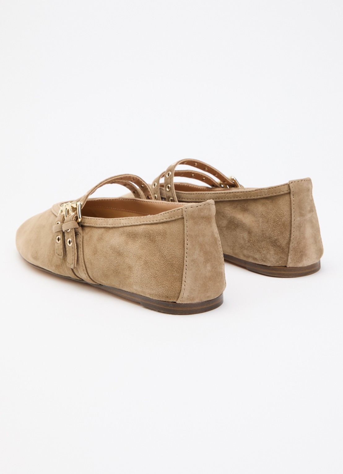 Steve Madden Lydia ballerina van suède - achterkant 5 beige