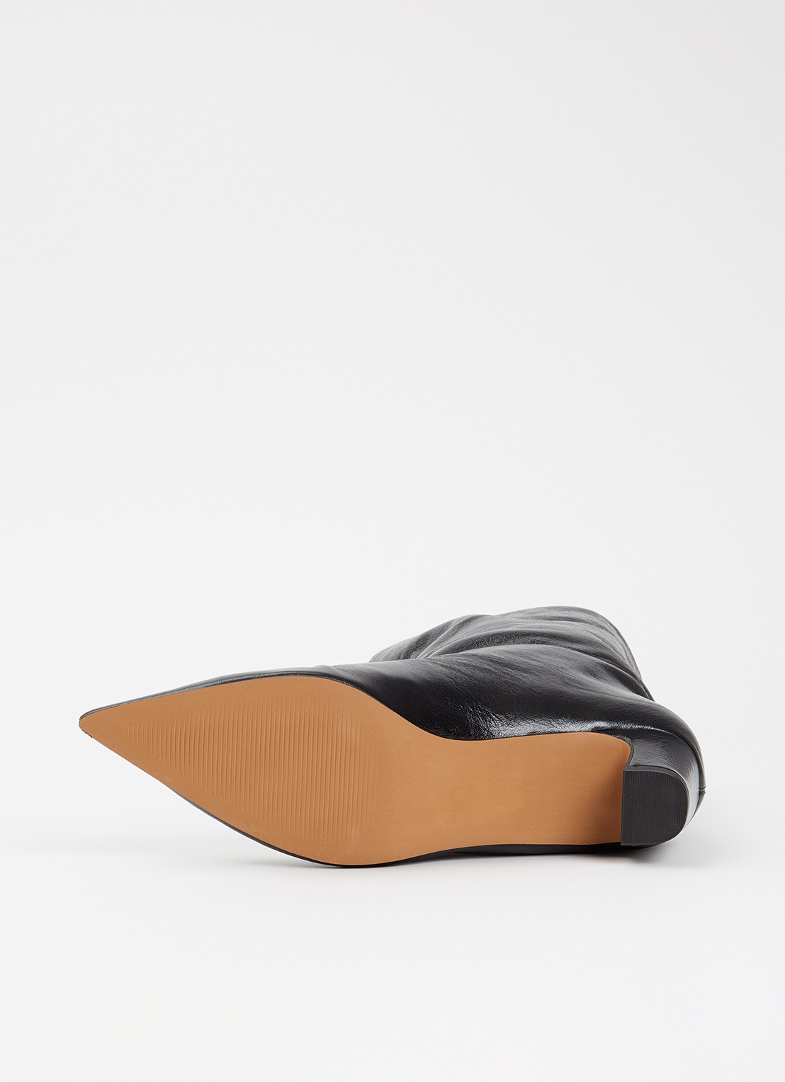 Steve Madden Lytton enkellaarsje van leer met lakfinish - detail 4 zwart