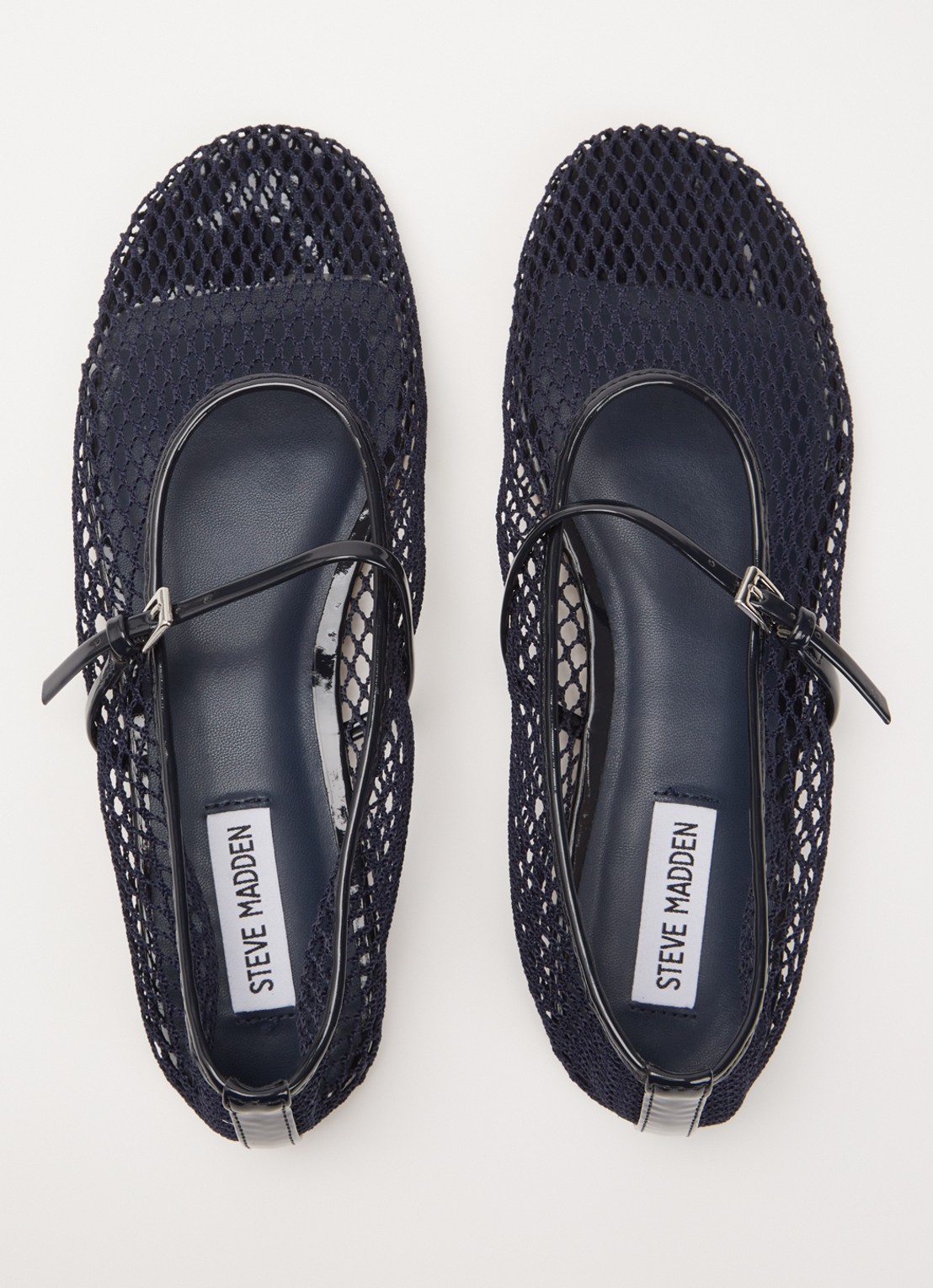 Steve Madden Mags ballerina van mesh - detail 5 donkerblauw