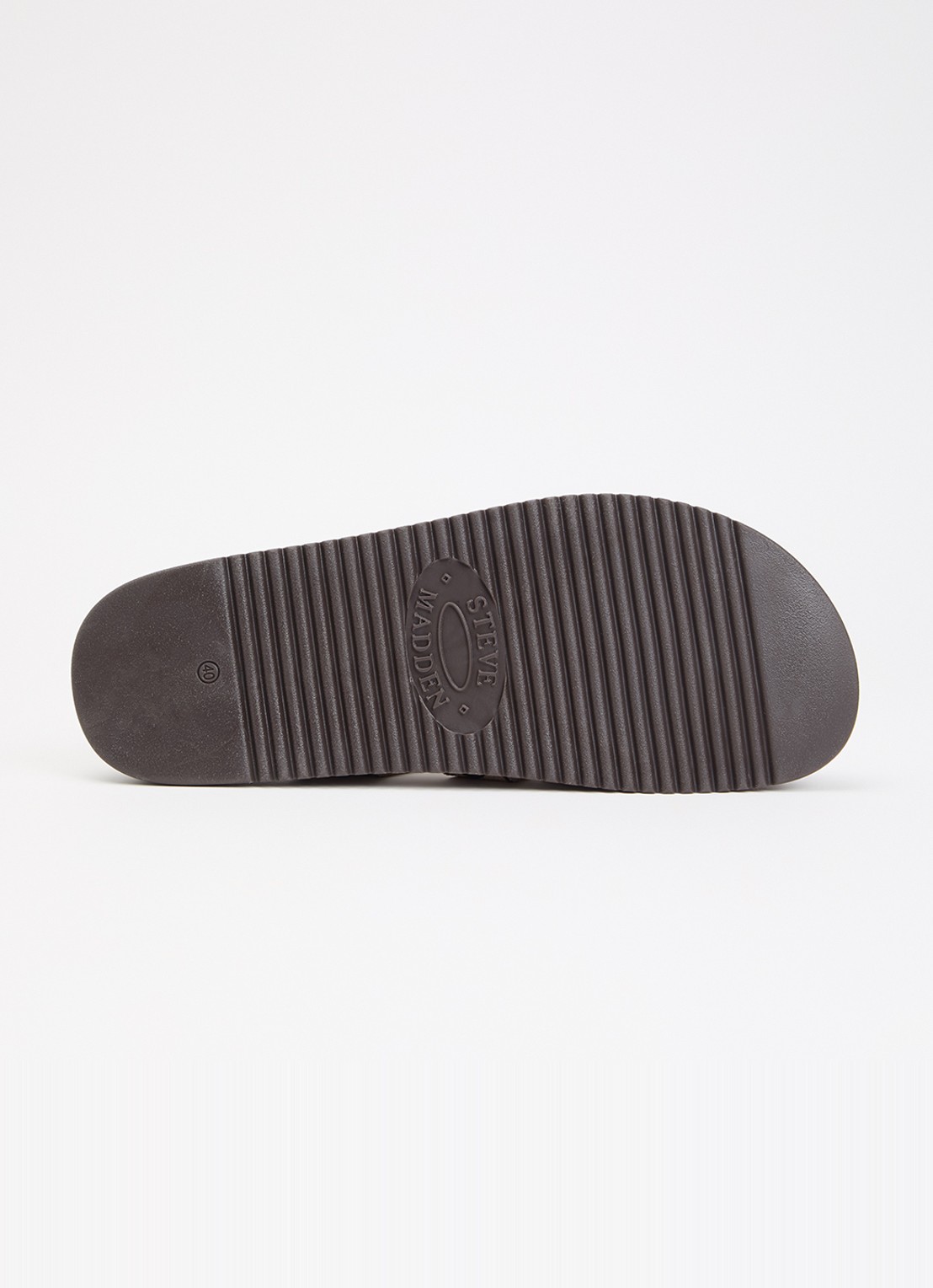 Steve Madden Mamba slipper van suède met panterprint - detail 4 camel