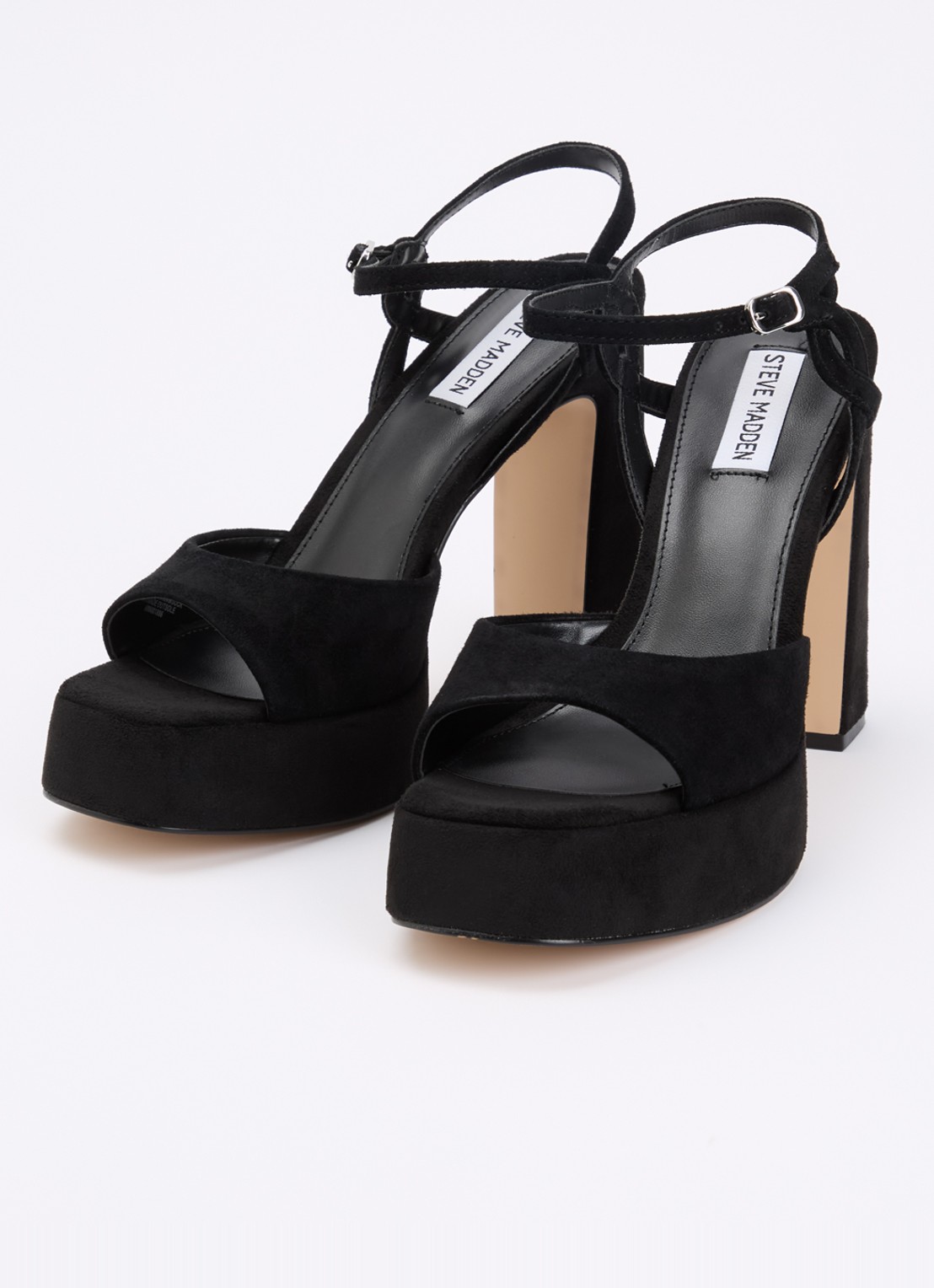 Steve Madden Miliana sandalette van suède  - detail 4 zwart