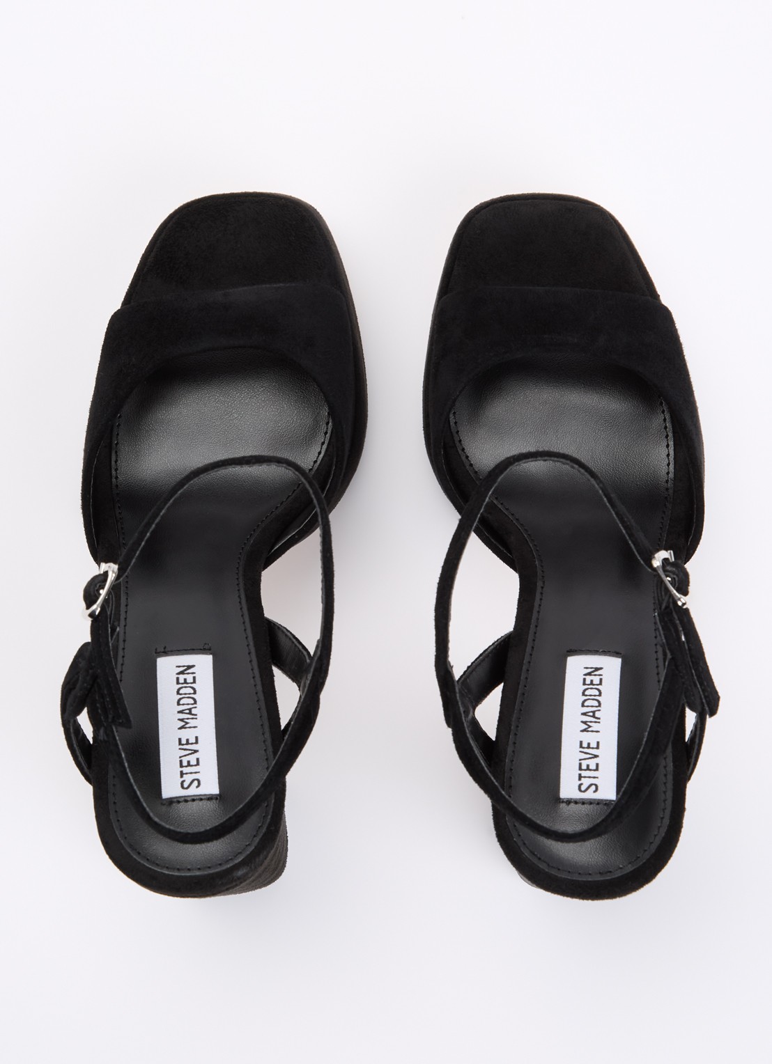 Steve Madden Miliana sandalette van suède  - detail 5 zwart