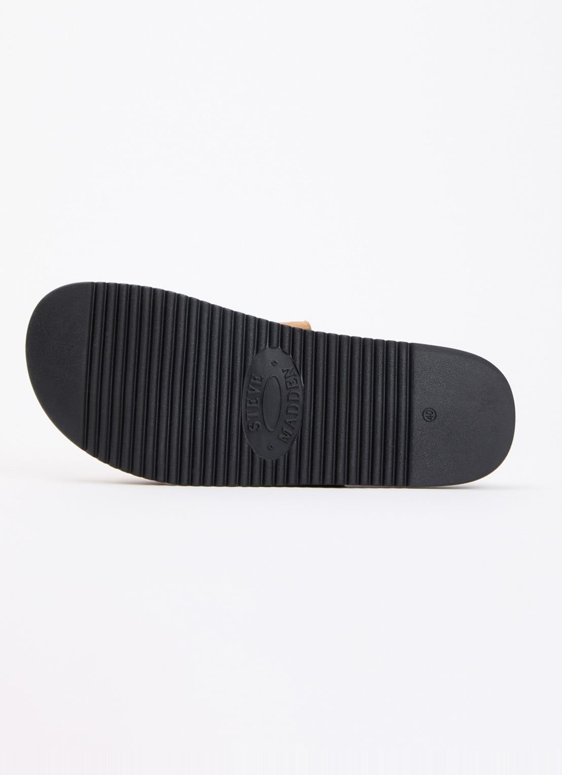 Steve Madden Missile-E slipper van suède - detail 3 beige