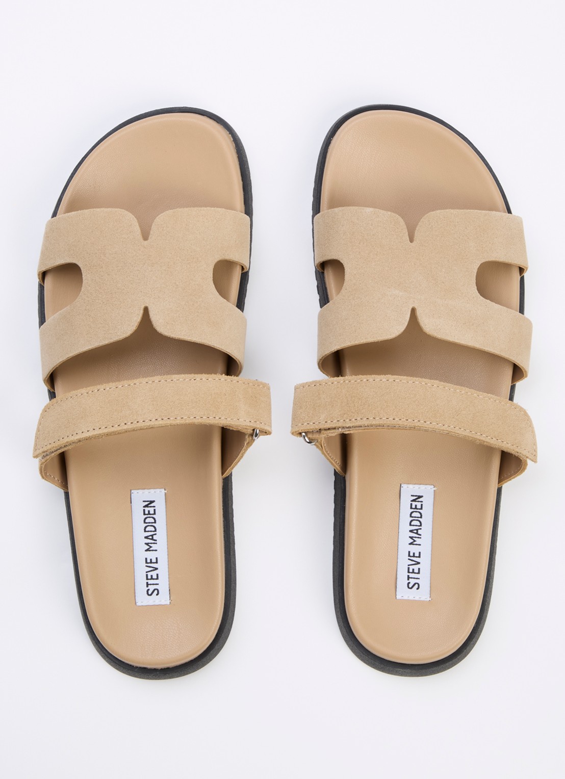 Steve Madden Missile slipper van suède - detail 3 khaki