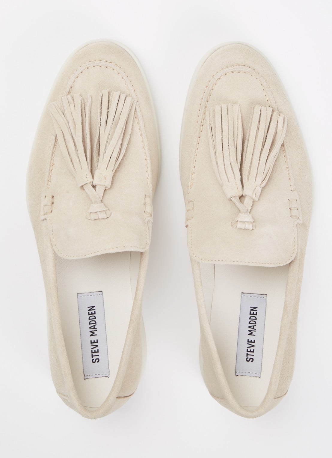 Steve Madden Ojane slip-on van suède - detail 4 beige
