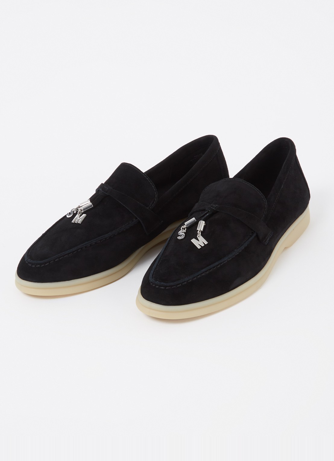 Steve Madden Portland loafer van suède - detail 2 zwart