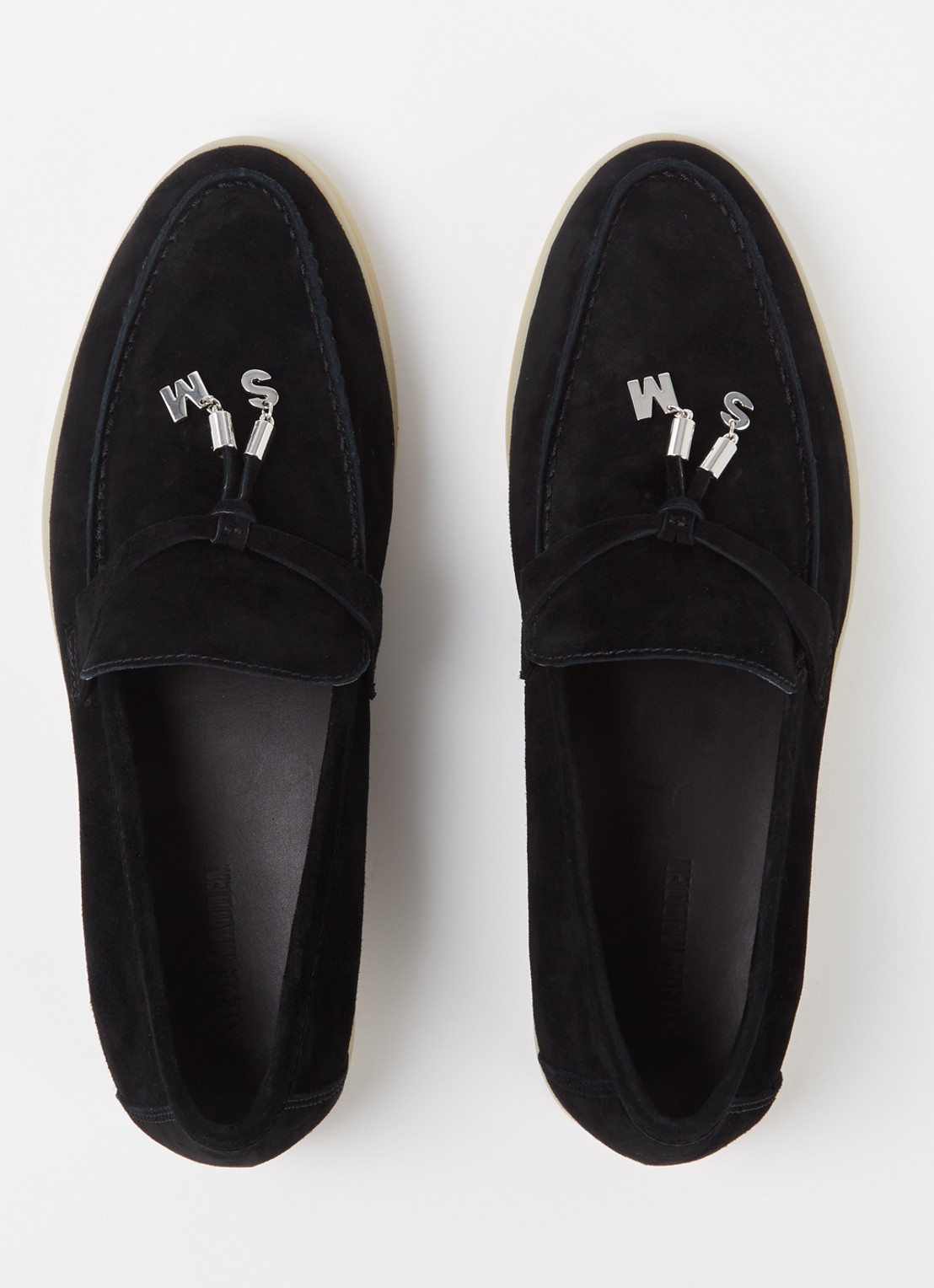 Steve Madden Portland loafer van suède - detail 3 zwart
