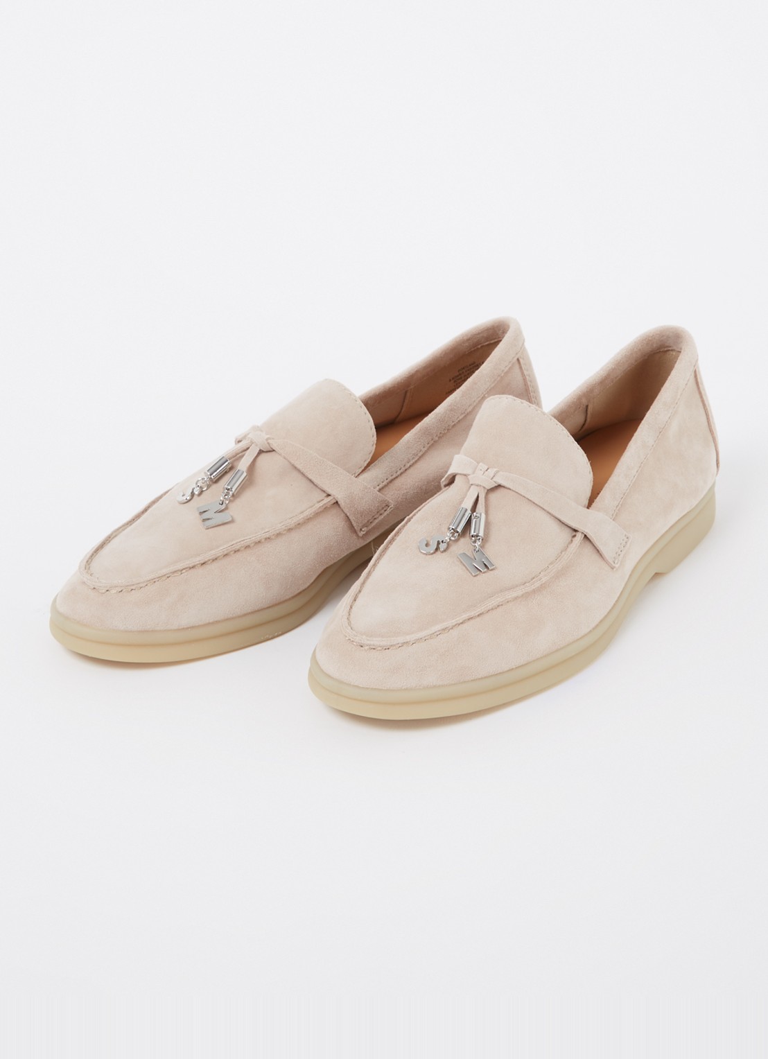 Steve Madden Portland loafer van suède - detail 2 beige