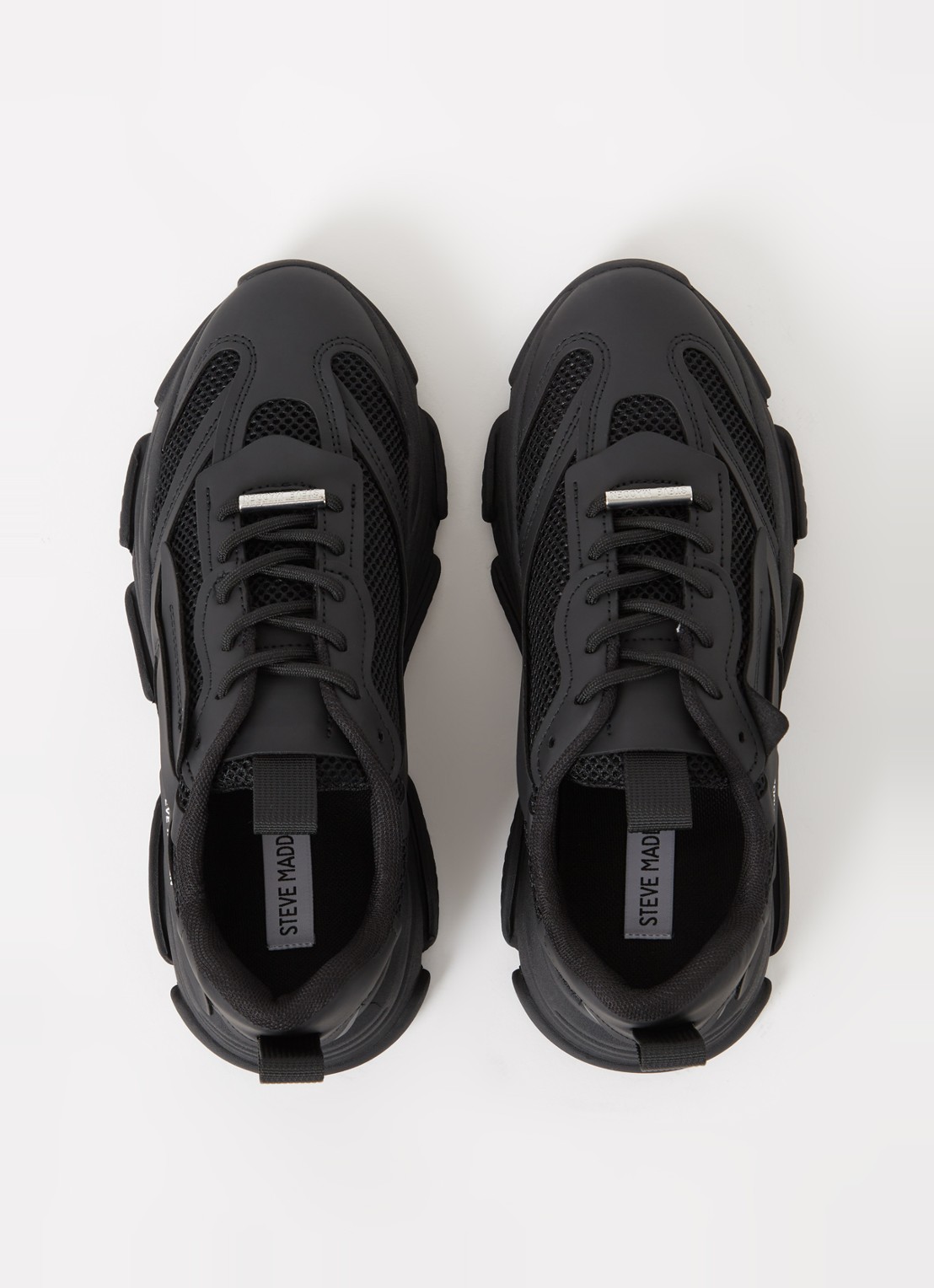 Steve Madden Possession-E sneaker met mesh detail  - detail 3 zwart