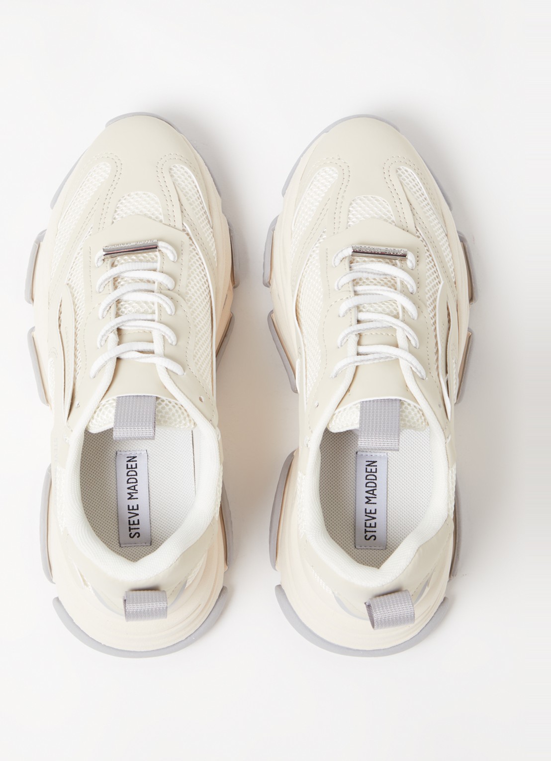 Steve Madden Possession-E sneaker met mesh detail  - detail 3 ivoor
