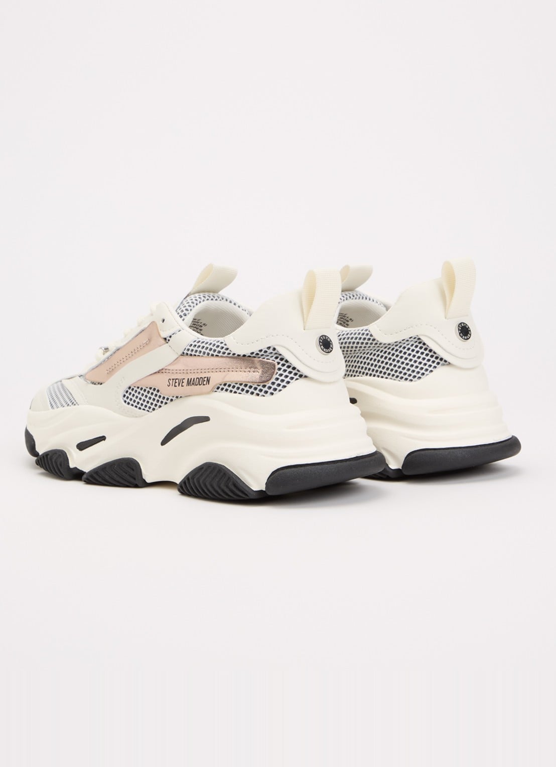 Steve Madden Possession-E sneaker met mesh details - achterkant 4 wit