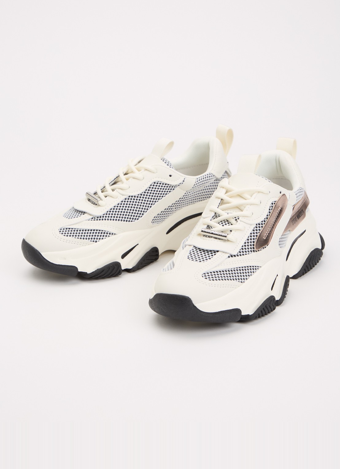 Steve Madden Possession-E sneaker met mesh details - detail wit