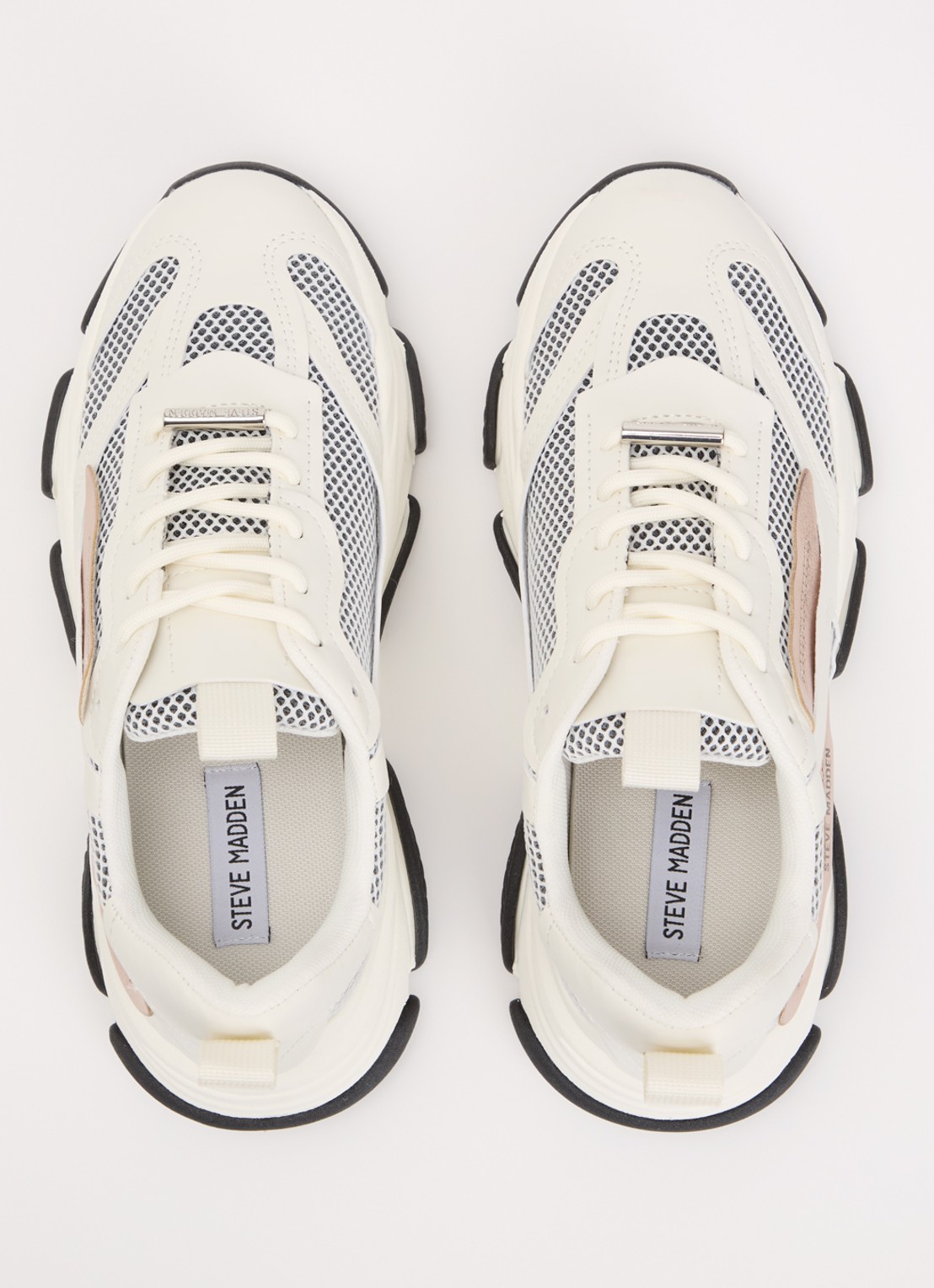 Steve Madden Possession-E sneaker met mesh details - detail 2 wit