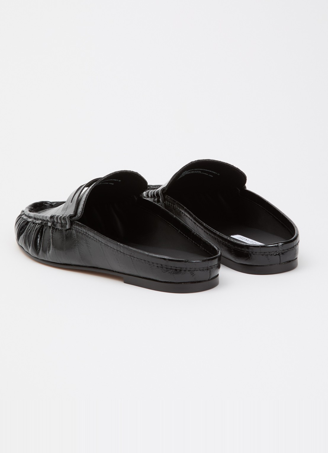 Steve Madden Rafe muiltje van leer - achterkant 4 zwart