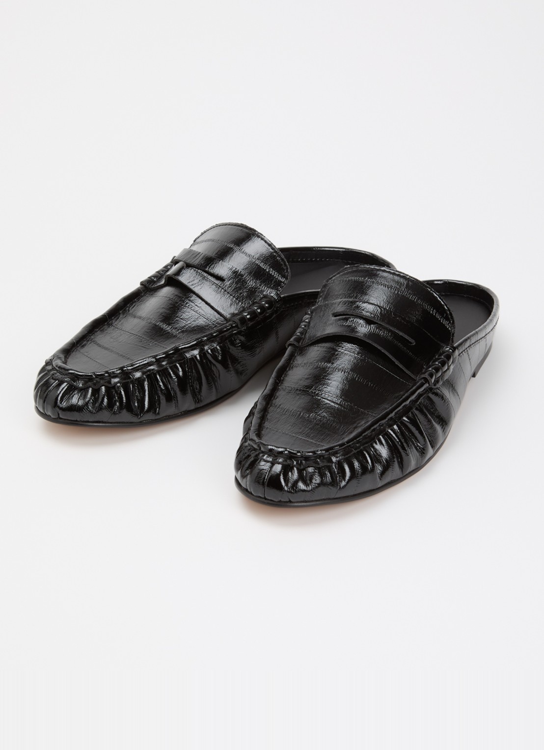 Steve Madden Rafe muiltje van leer - detail zwart