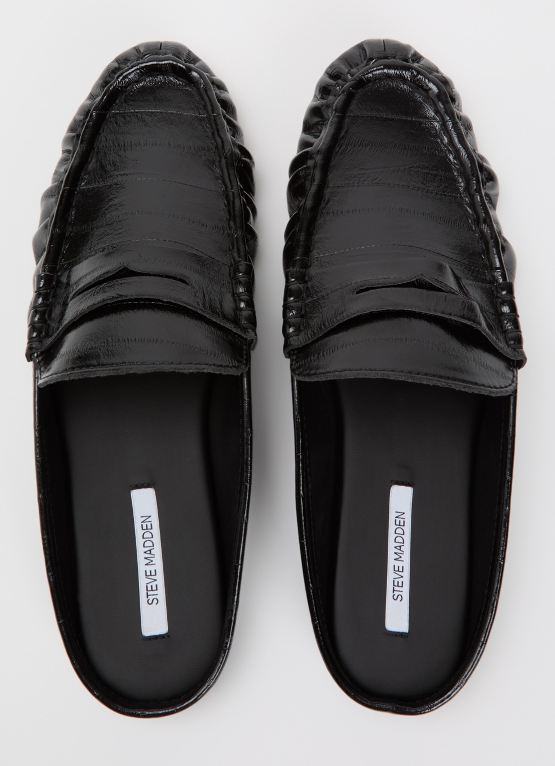 Steve Madden Rafe muiltje van leer - detail 2 zwart