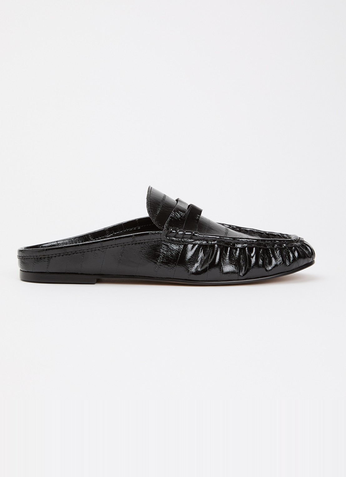 Steve Madden Rafe muiltje van leer - voorkant 5 zwart