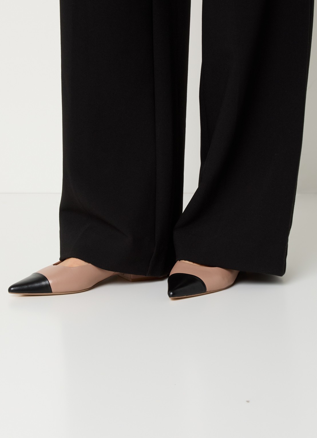 Steve Madden Rowyn slingback van leer - voorkant 2 oudroze