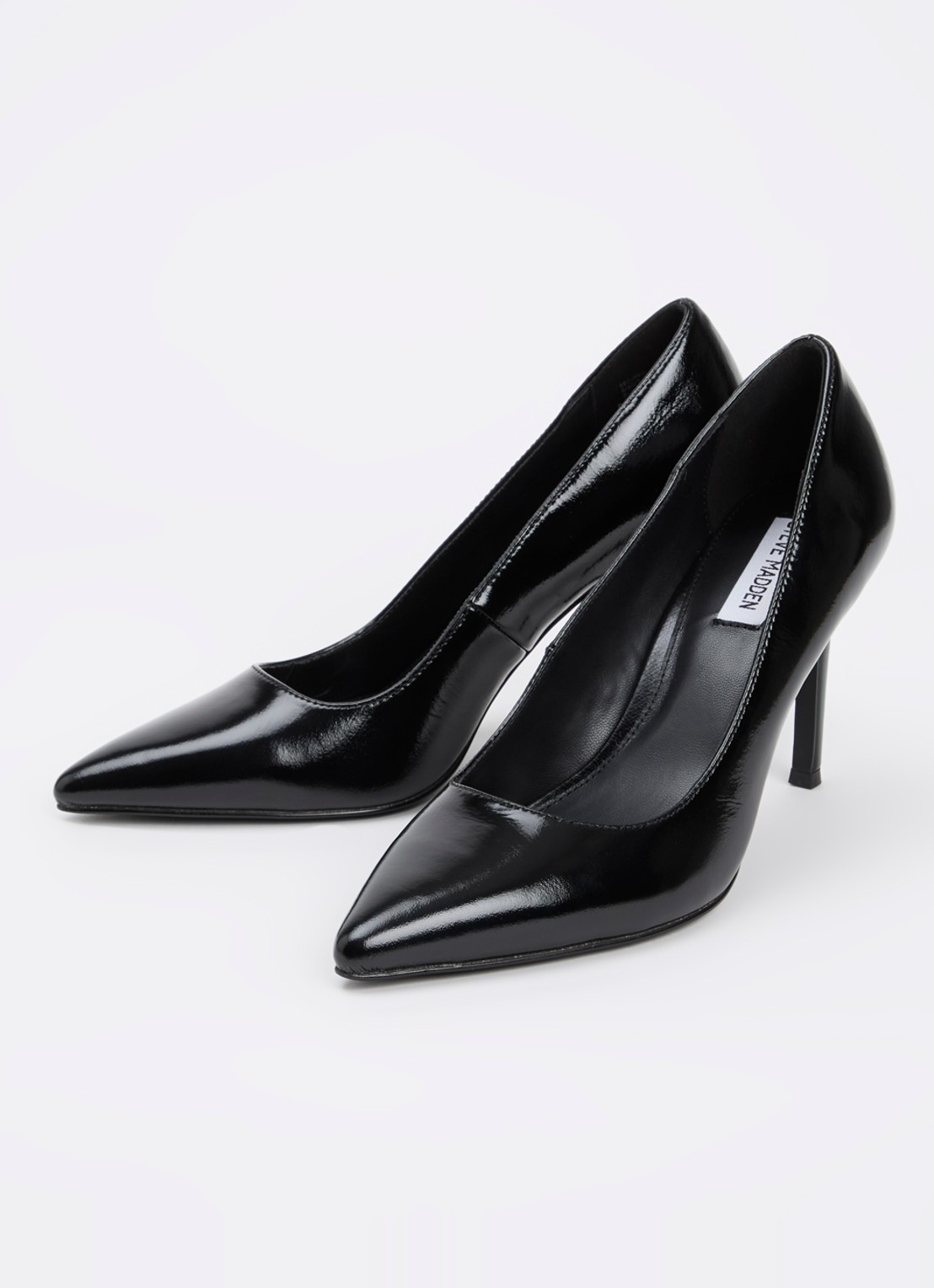 Steve Madden Secured pump van leer - detail zwart