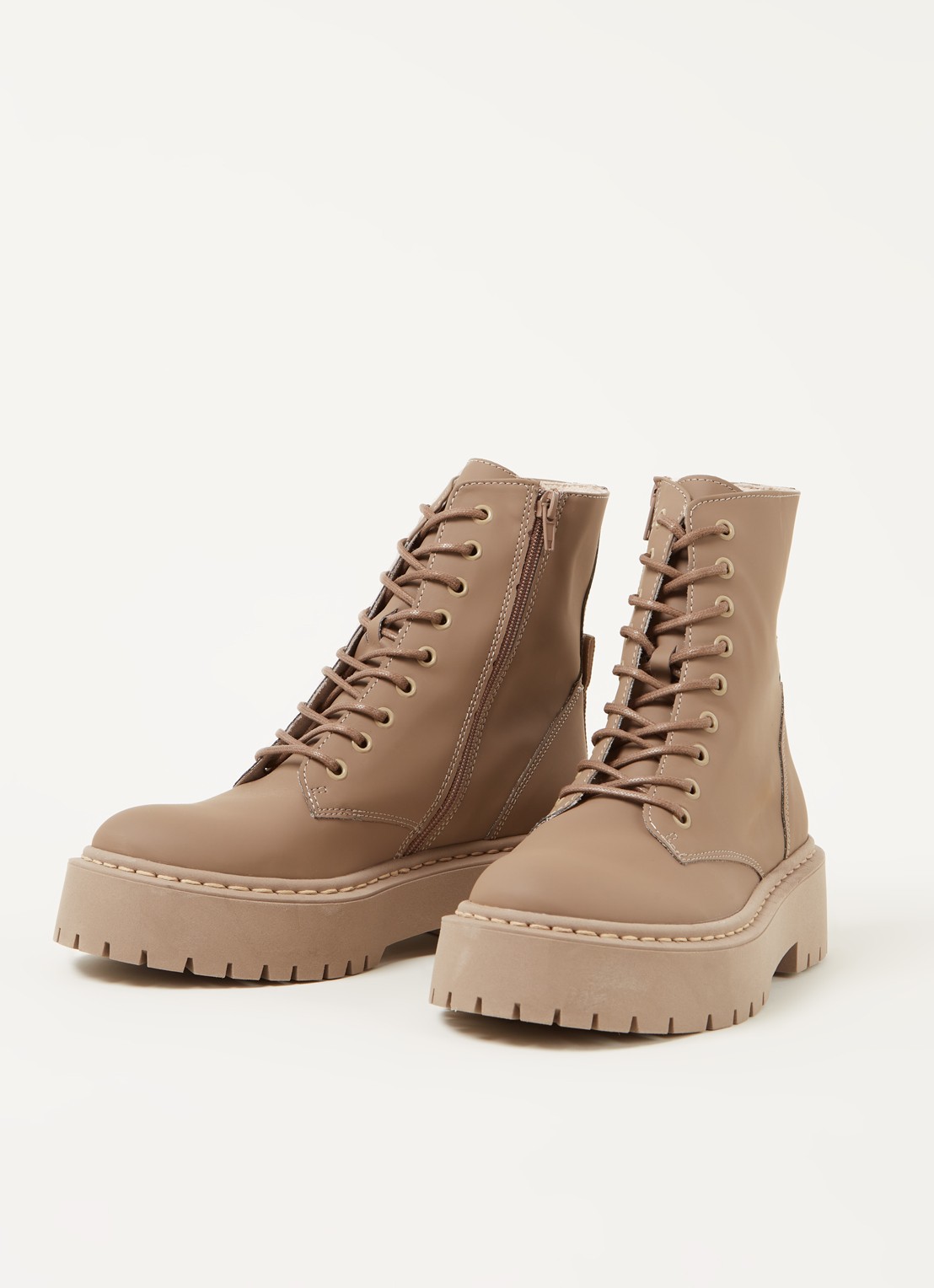 Steve Madden Skylar biker boot - detail 2 donkerbeige