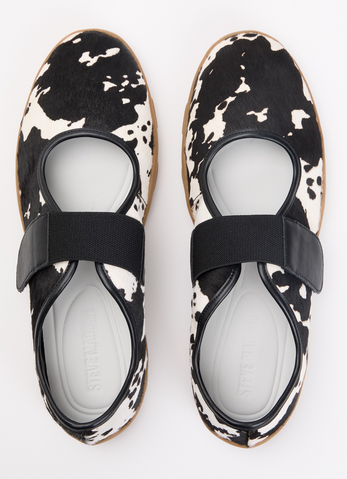 Steve Madden Sneaker van leer met ponyhair - detail 3 zwart