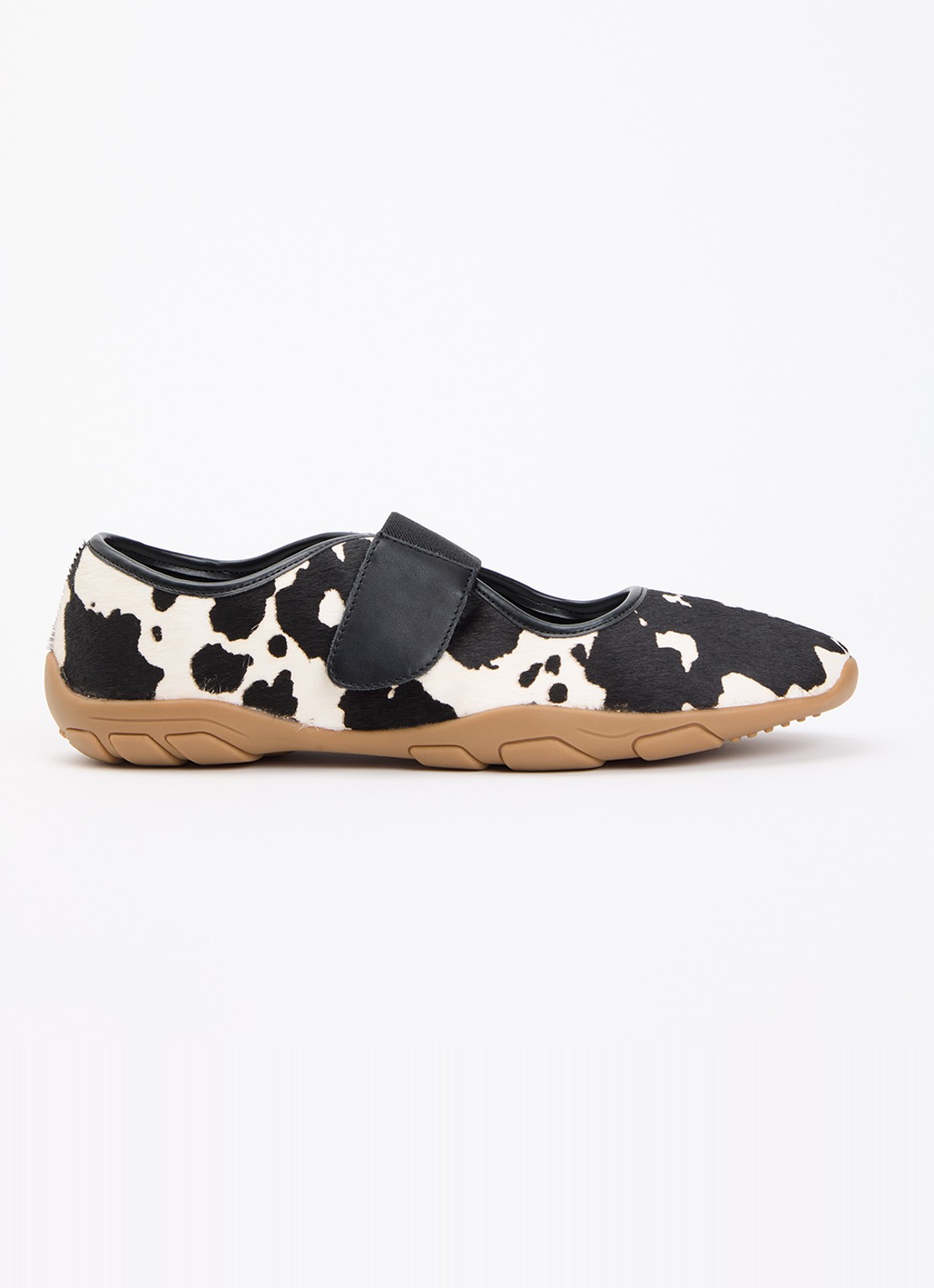 Steve Madden Sneaker van leer met ponyhair - voorkant zwart