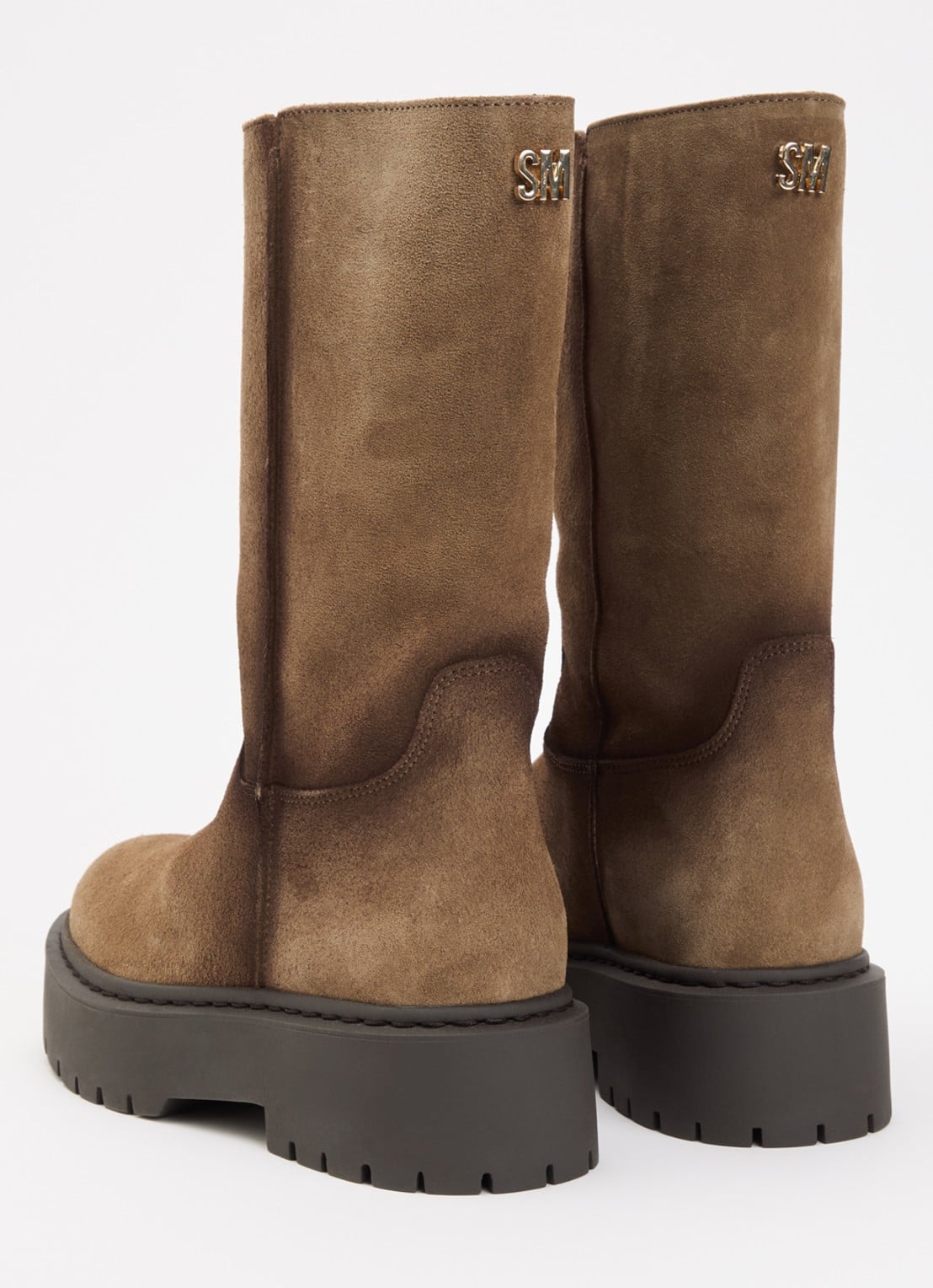 Steve Madden Soleil laars van suède - achterkant 2 beige