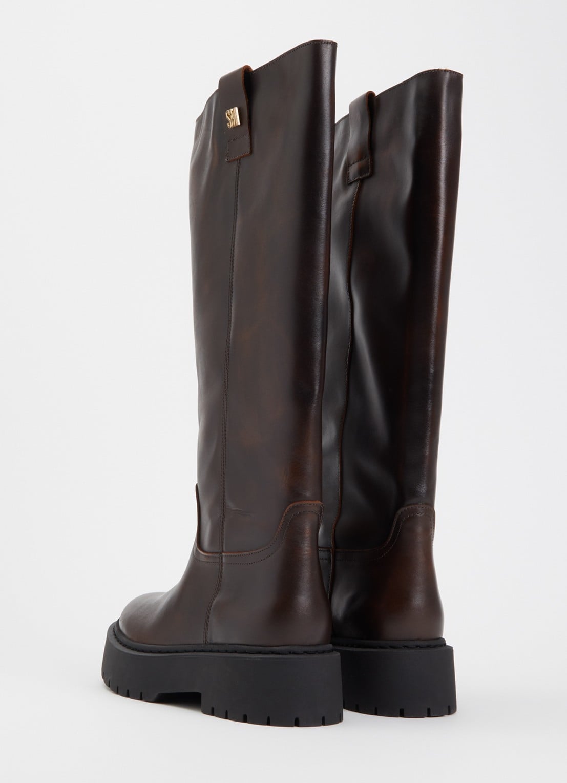Steve Madden Sonar laars van leer - achterkant 3 bruin