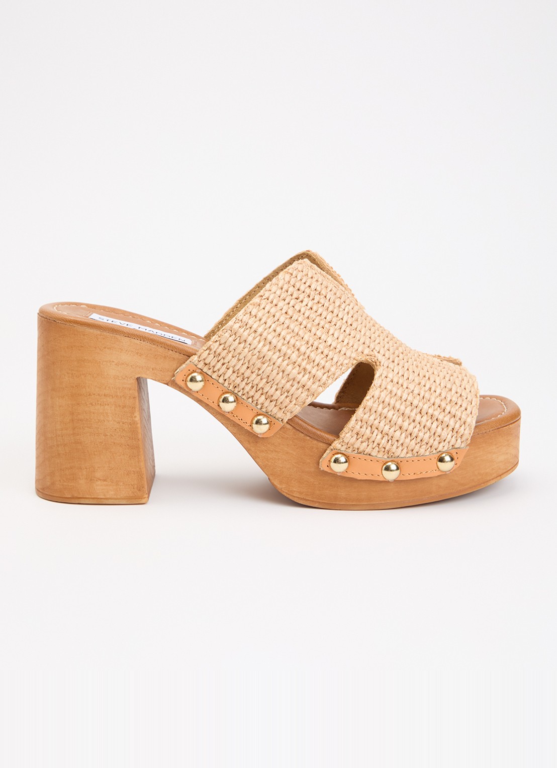 Steve Madden Sunkissed muiltje van suède - voorkant 4 beige