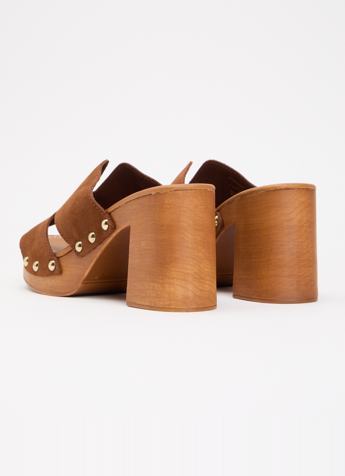 Steve Madden Sunkissed muiltje van suède - achterkant bruin