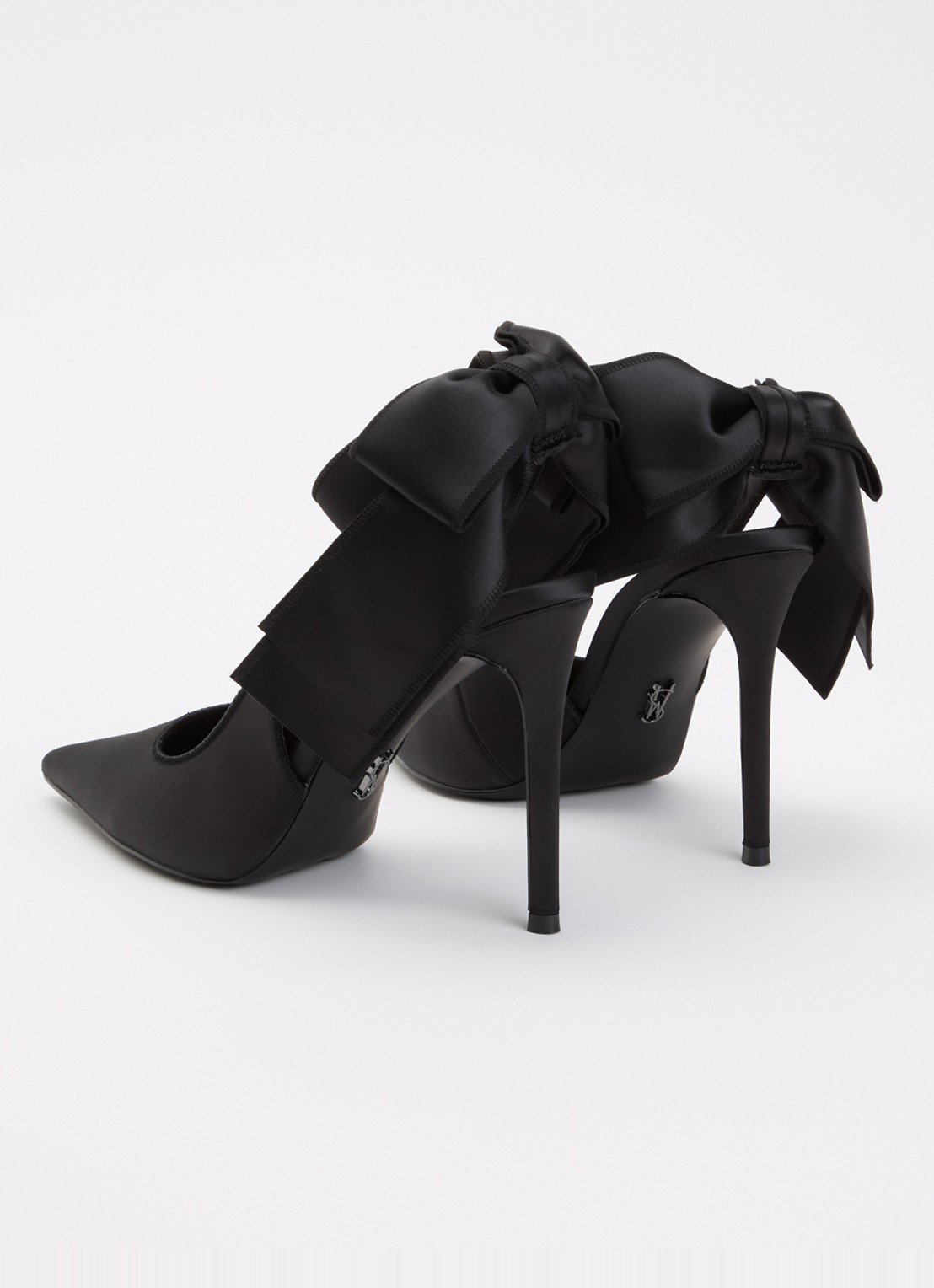 Steve Madden Teacup slingback met strikdetail - achterkant zwart