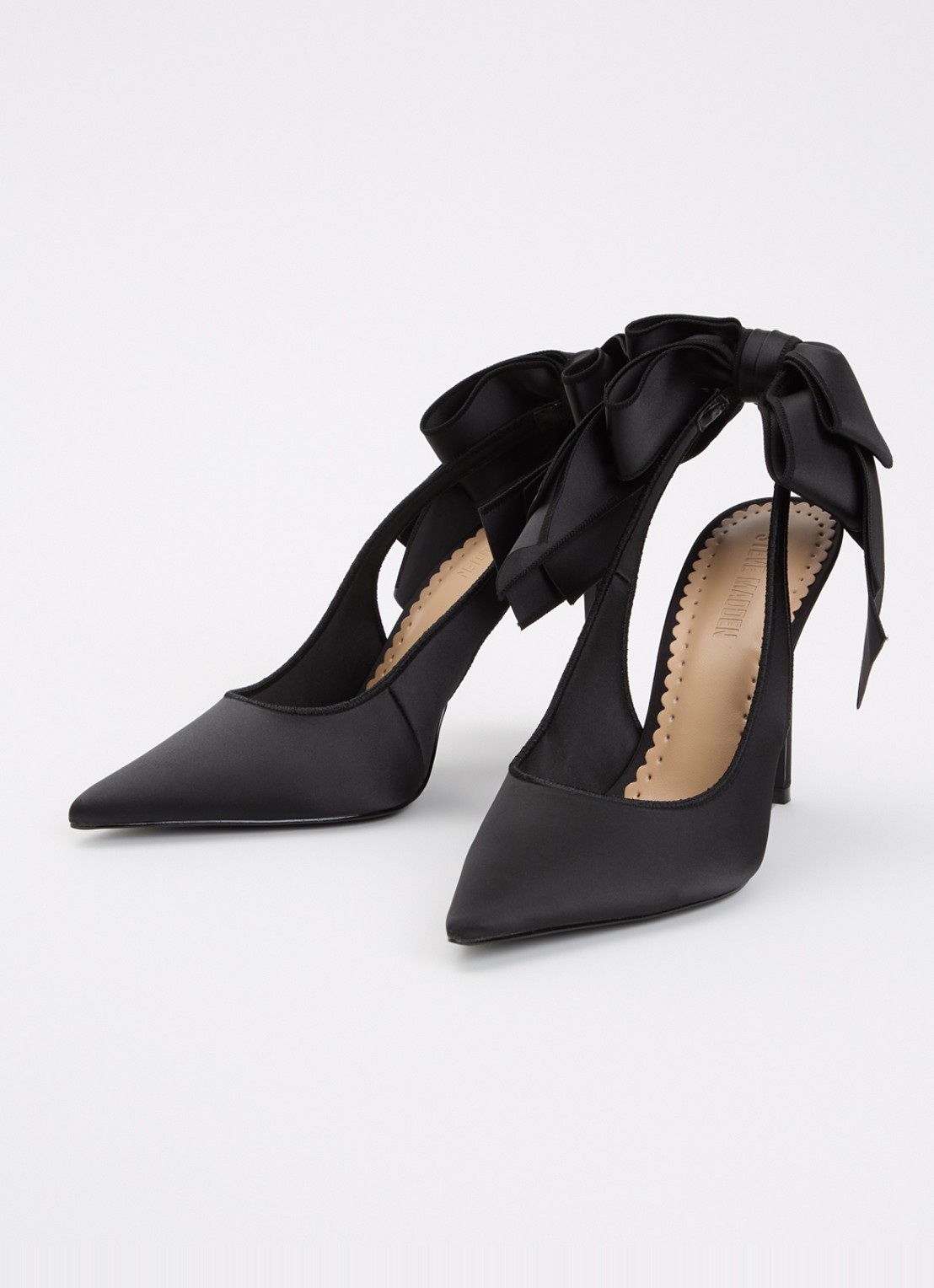 Steve Madden Teacup slingback met strikdetail - detail 2 zwart