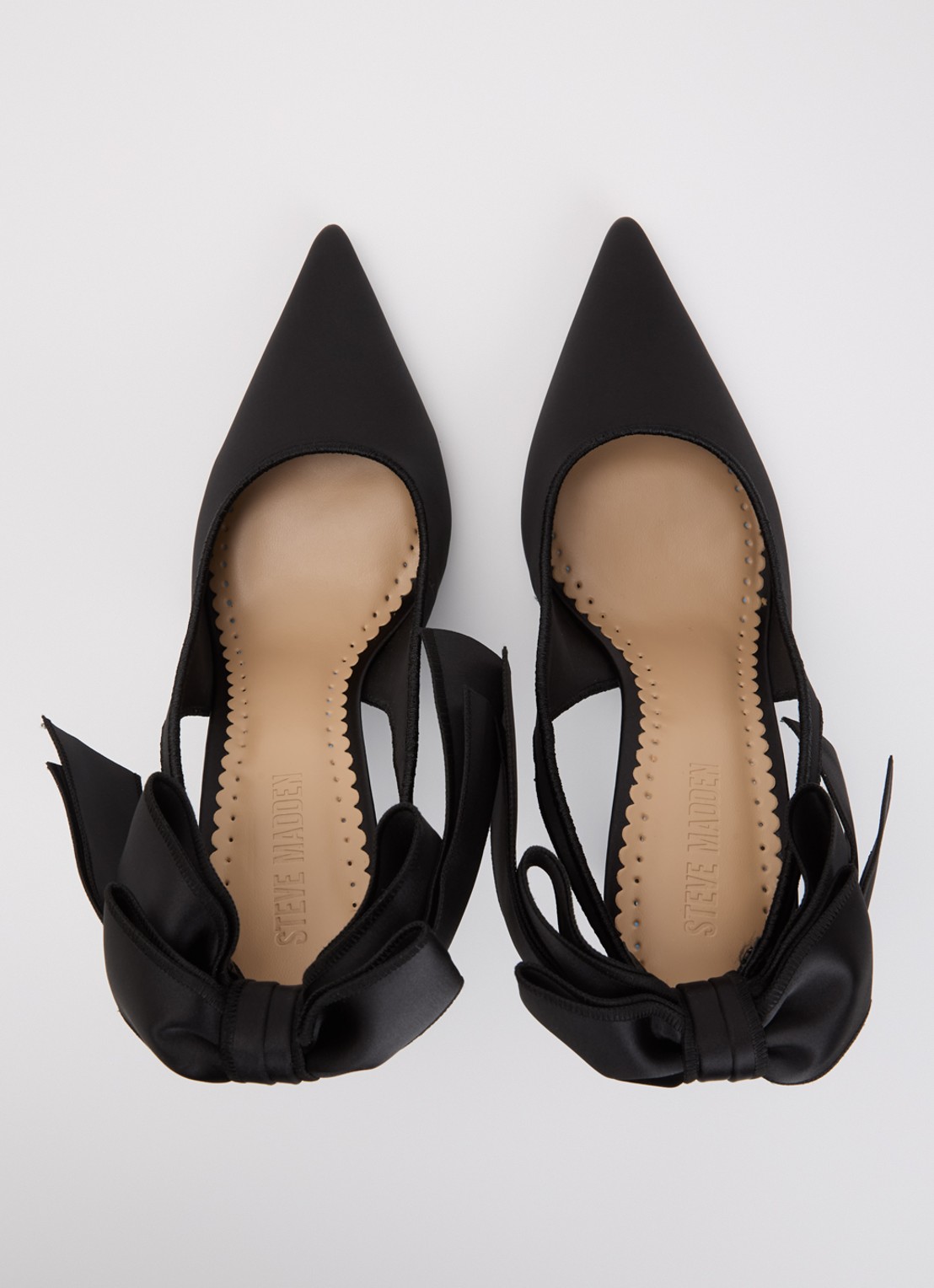 Steve Madden Teacup slingback met strikdetail - detail 3 zwart