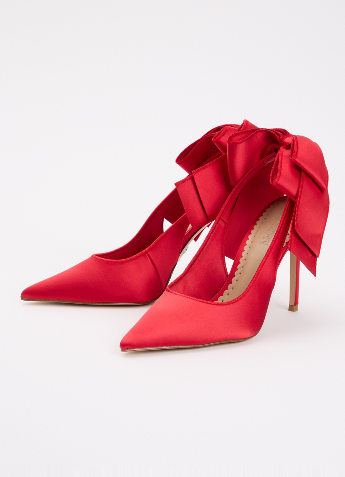 Steve Madden Teacup slingback met strikdetail - detail 2 rood