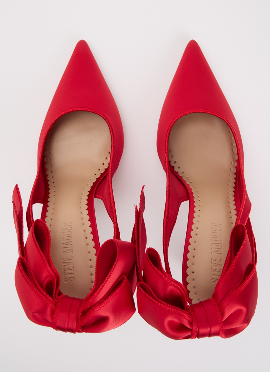 Steve Madden Teacup slingback met strikdetail - detail 3 rood