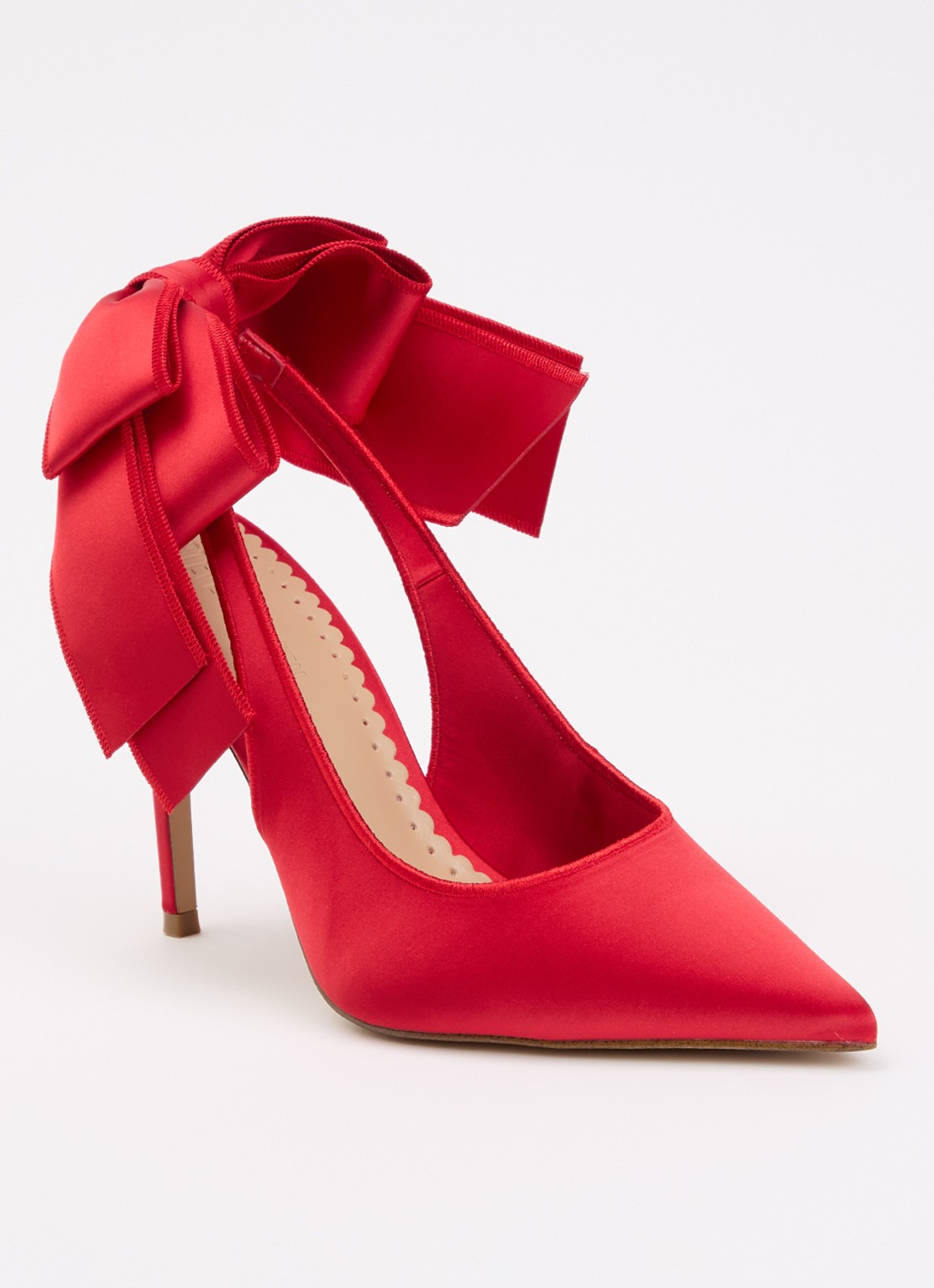 Steve Madden Teacup slingback met strikdetail - voorkant 5 rood